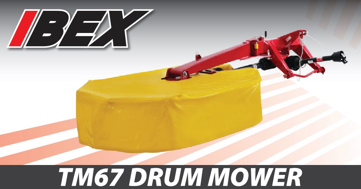 Ibex - The Ibex TM67 Drum Mower is a sturdy, low maintenance machine ...