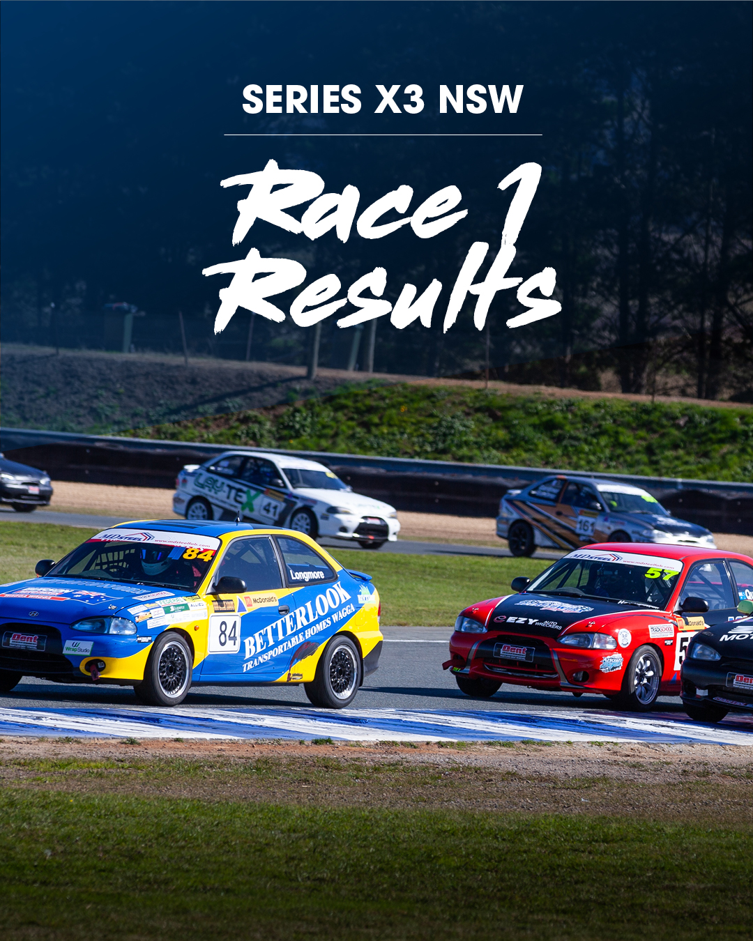 Race one done, two... - Series X3 NSW - Hyundai Excel Racing | Facebook