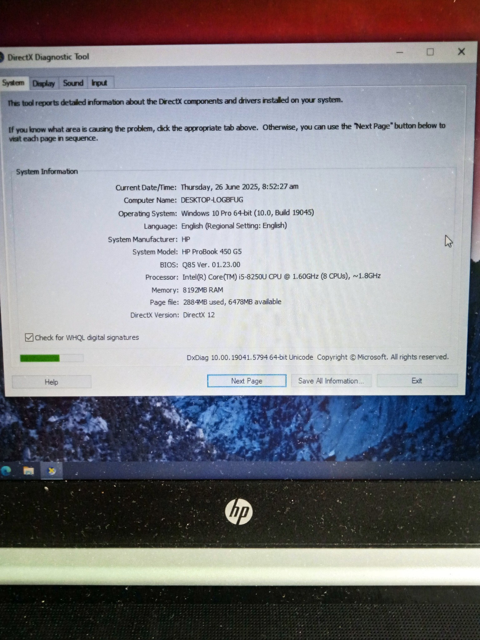 HP ProBook 450 G5. - MADE in TOKYO Japan Specs: ✓ Operating 