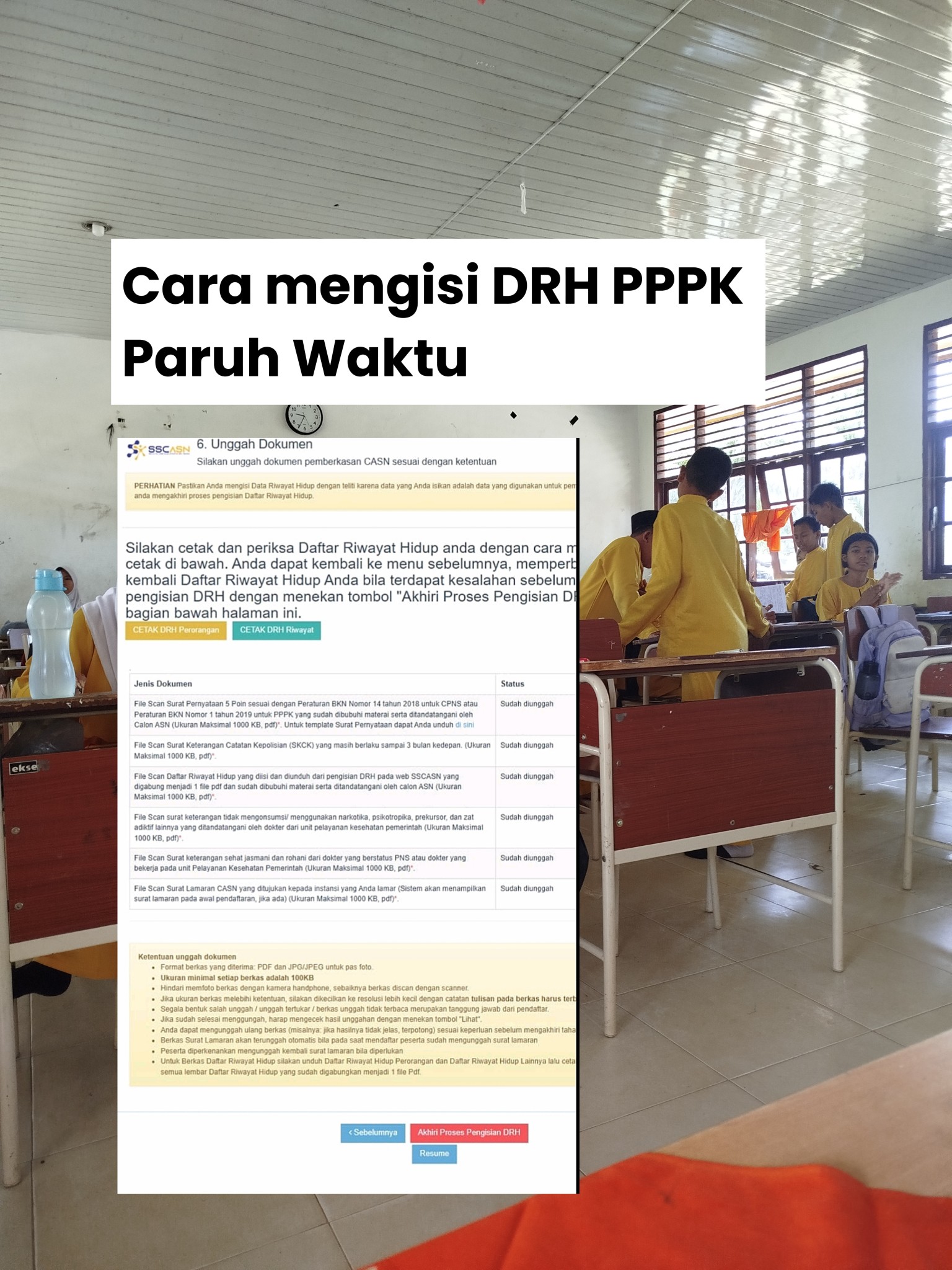 Mike - Cara Mengisi DRH PPPK Paruh Waktu 2025 1. Setelah pengumuman ...