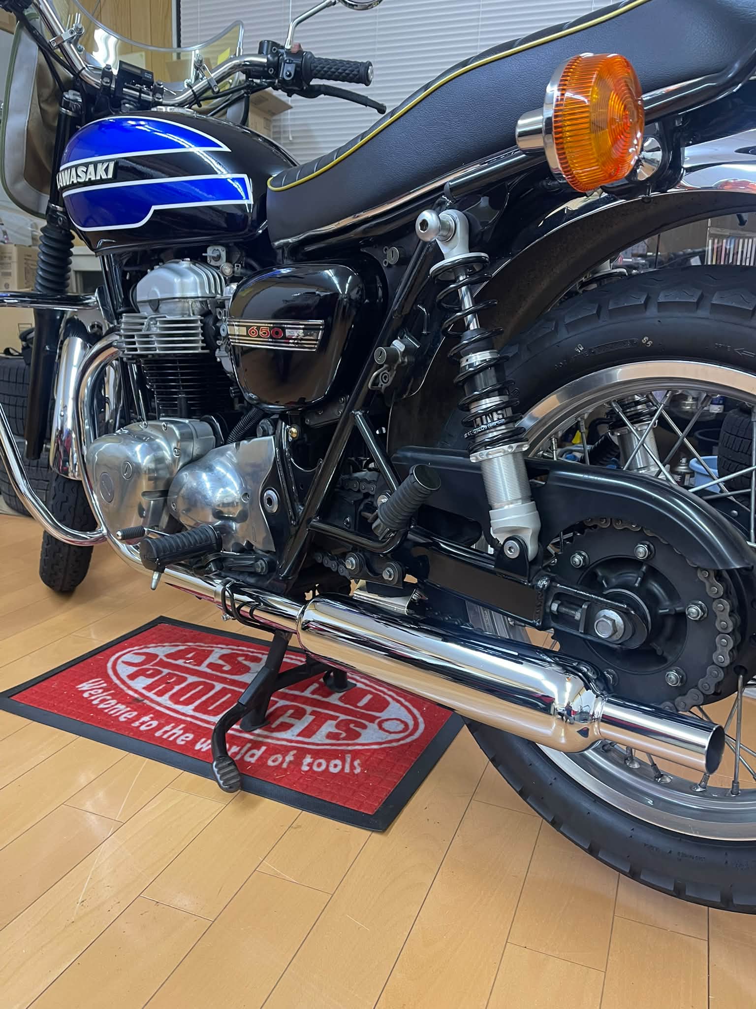 エストレヤ大和ステンレス、ロングキャブトンマフラーのサウンド依頼を
