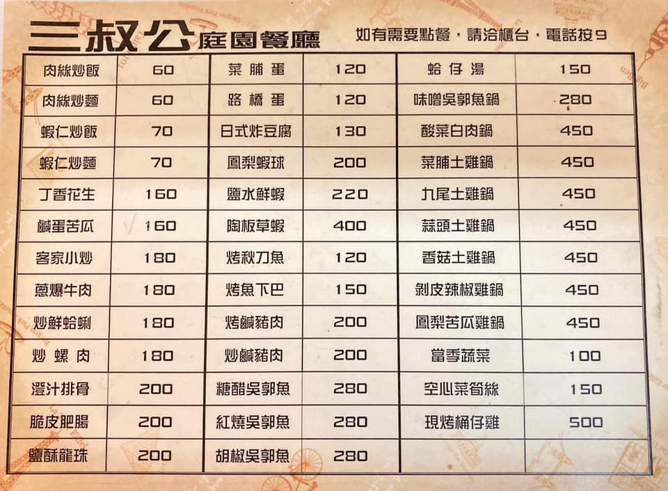 三叔公庭園餐廳 | Yünlin