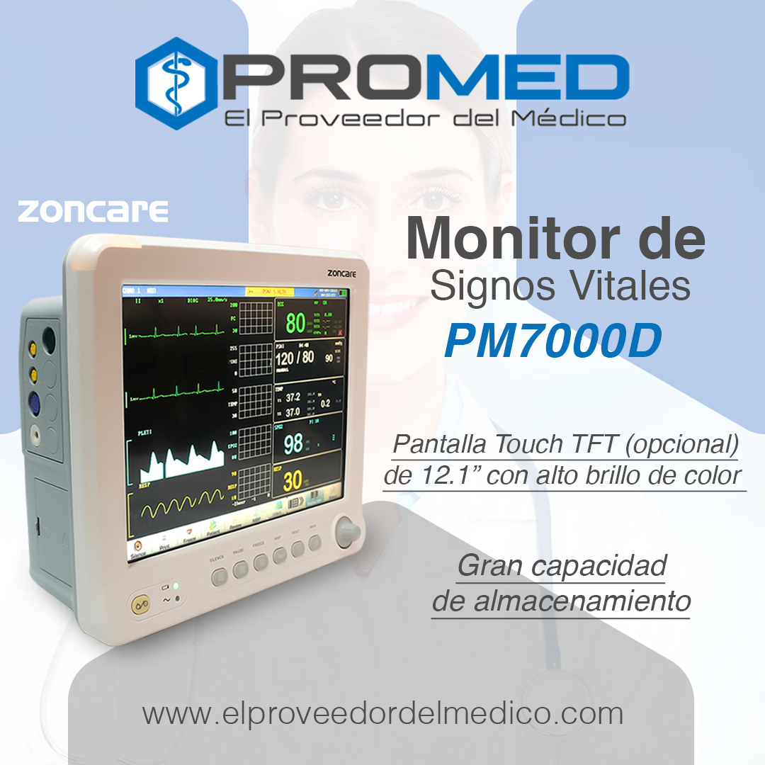 Promed - ¡Nuevo Monitor de Signos Vitales ! WIFI (Opcional) 🔘 Pantalla ...