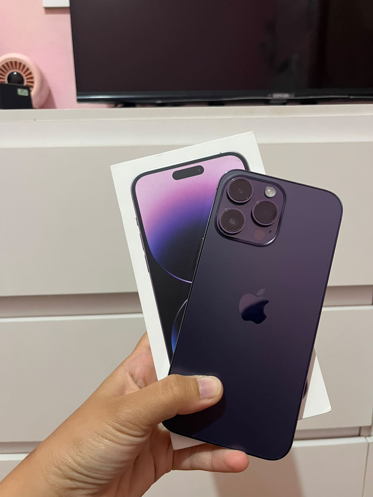 iPhone14 pro max 256GB -ディープパープル iphone 14 pro 256gb ssd no issue battery 79% rfs upgraded