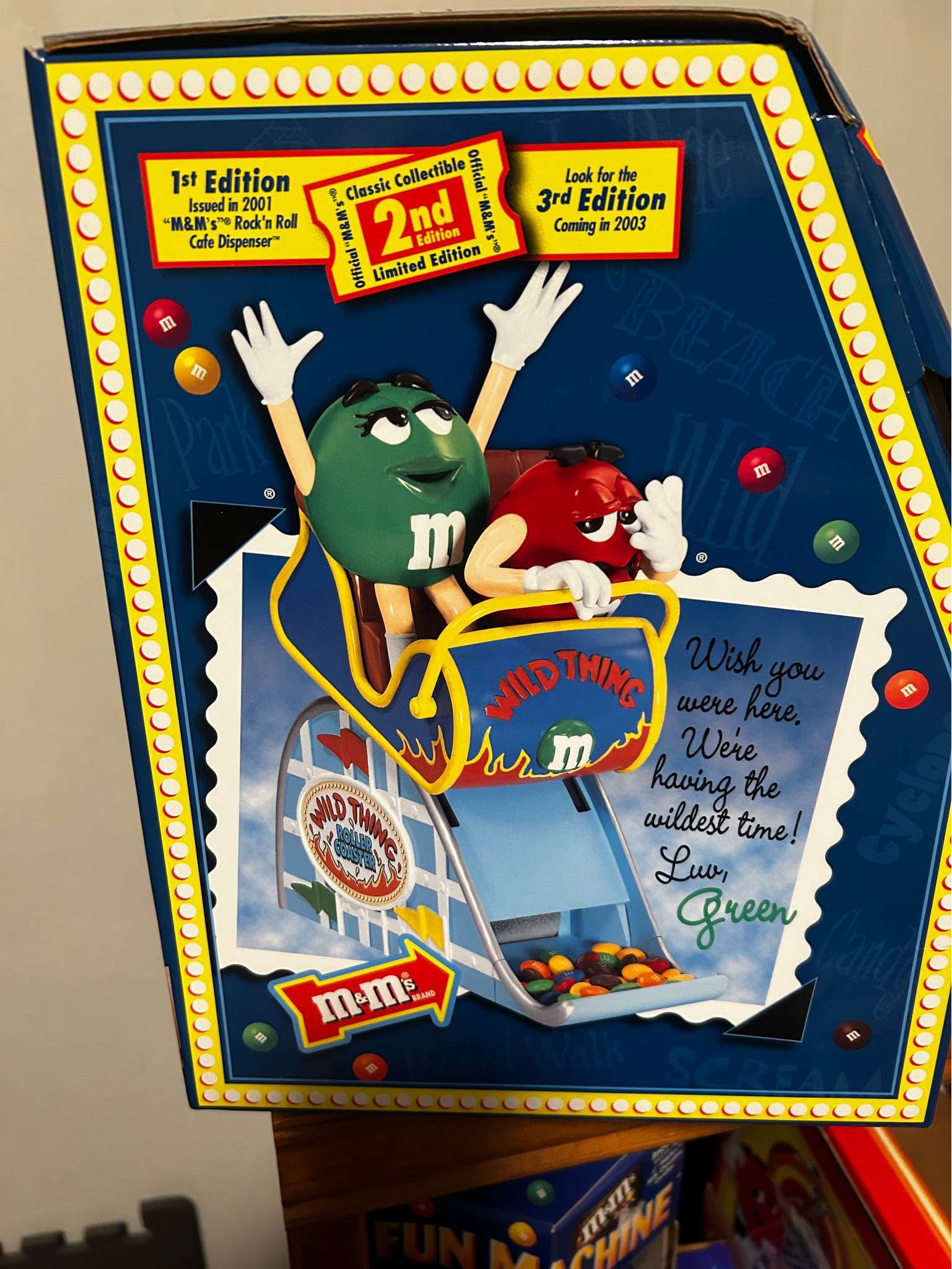 The M&M's Wild Thing Roller-coaster Candy Dispenser is a limited