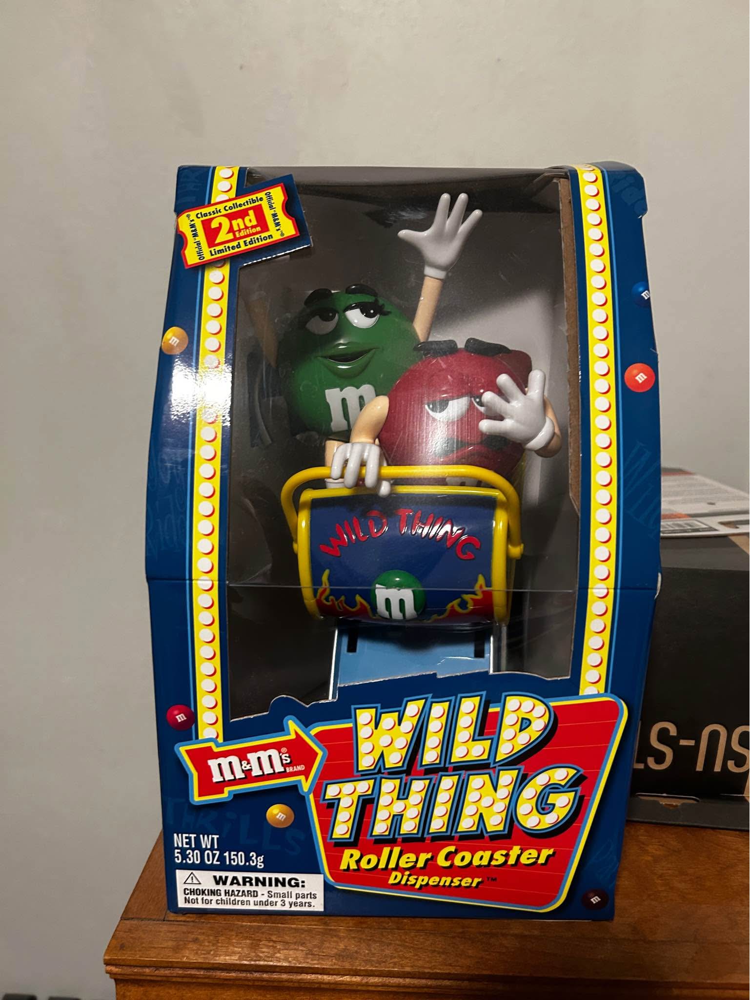The M&M's Wild Thing Roller-coaster Candy Dispenser is a limited