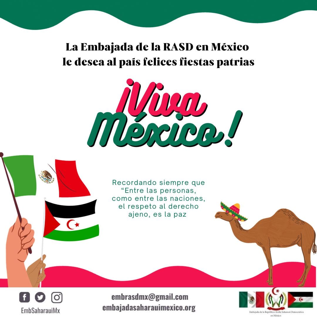 Emb Saharaui Mx - La Embajada de la #RASD en México... | Facebook