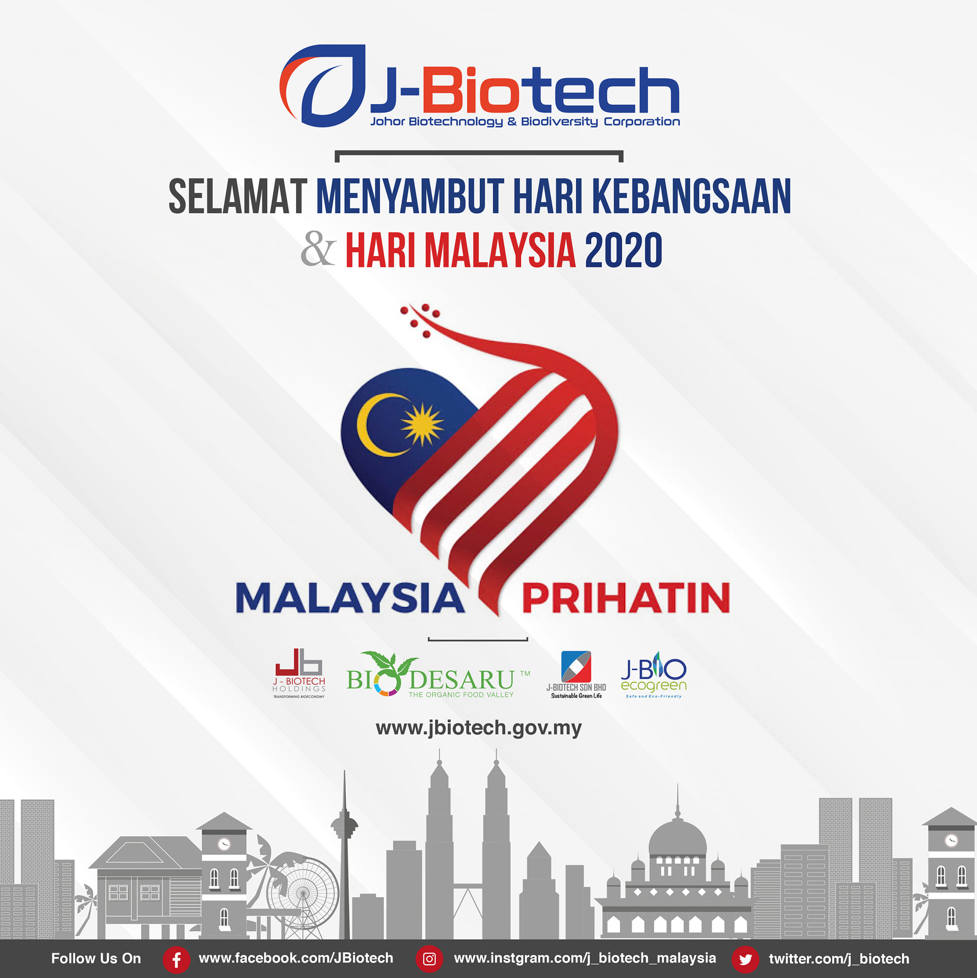 J-Biotech - Selamat Menyambut Hari Kemerdekaan. Kibarkan...