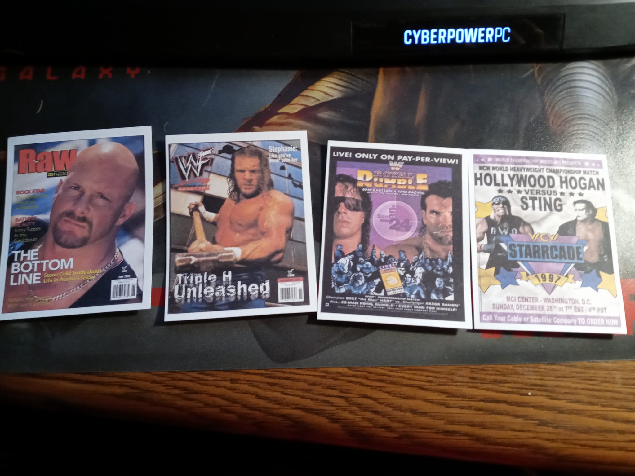 Full set of 1991 WWF Superstars stickers Nonsense with the unused