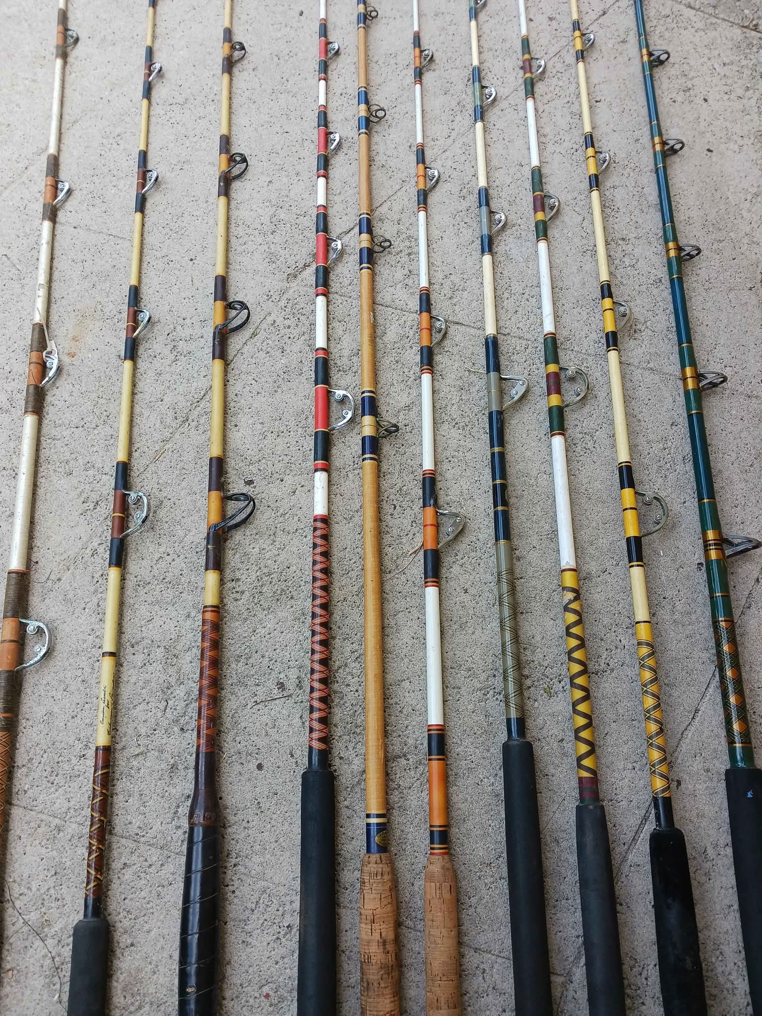 USA Custom Fishing Rods Heavy Trolling Rods Big Game 50lb 80lb 100lb