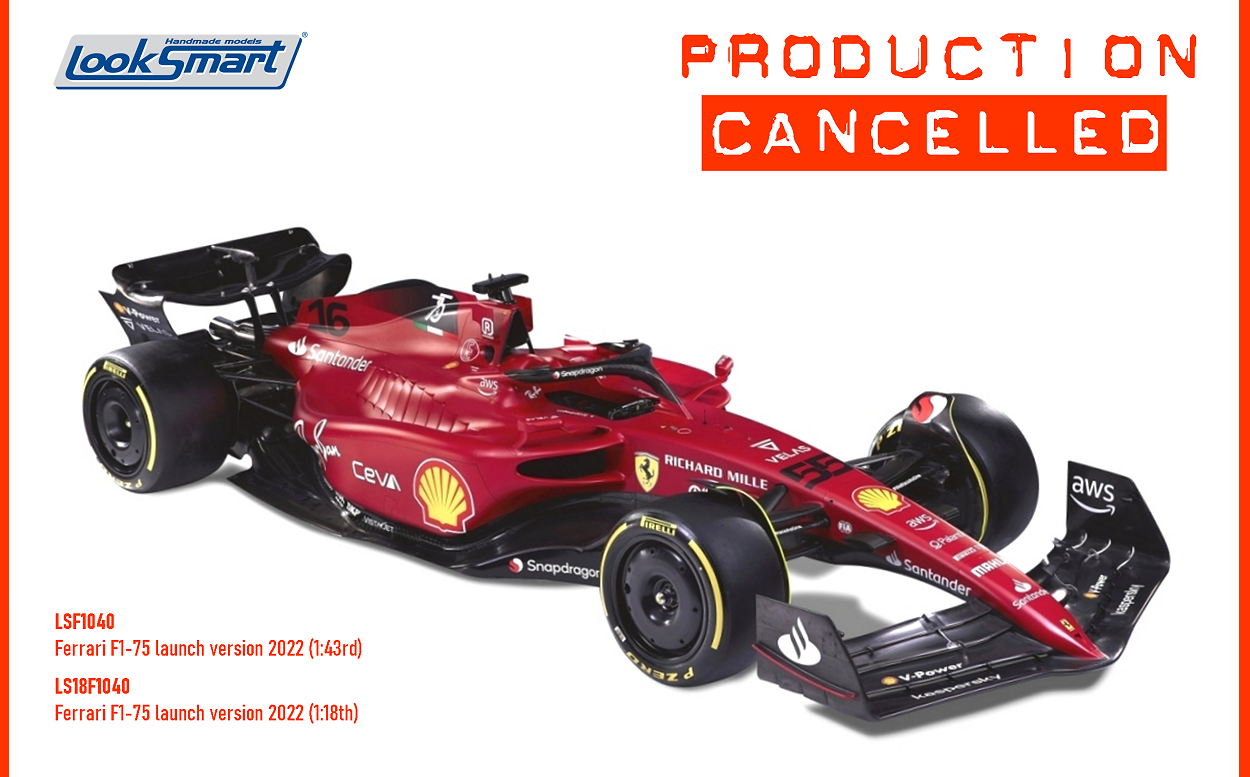 SPR Models - 🏁 FERRARI F1-75 LAUNCH VERSION ... PRODUCTION...