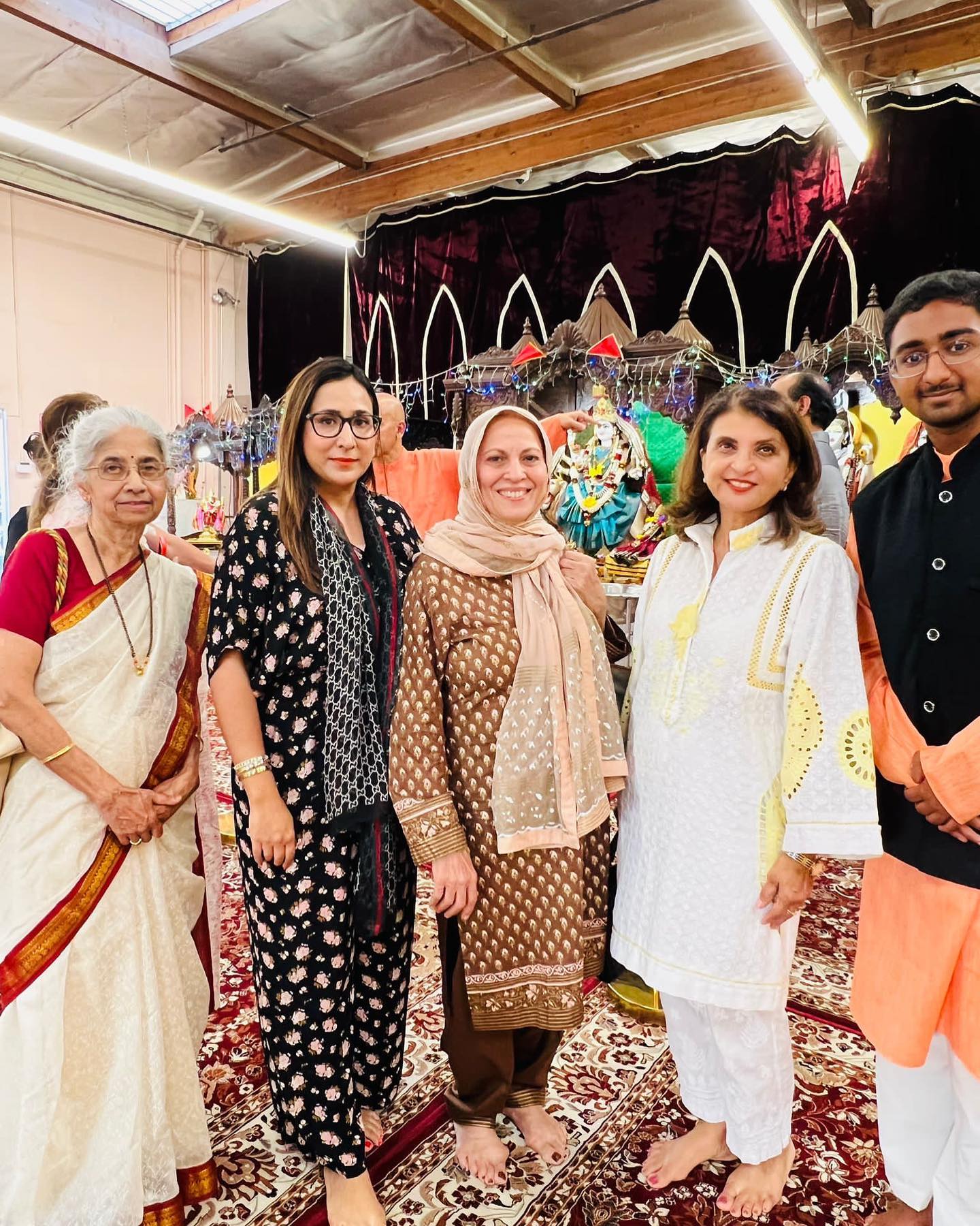 Our host with our board members, Aisha Bajwa, Rana Syed, Bushra Mateen ...