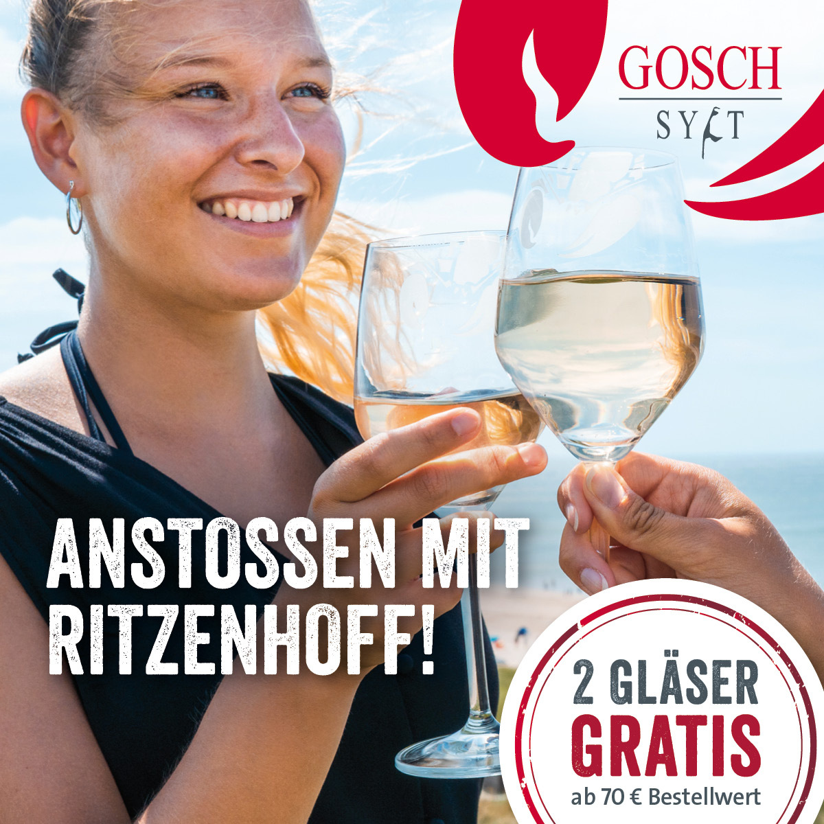 Gratis: Original Ritzenhoff-Gläser ab 70 € Bestellwert! Vom 18.09. (12 Uhr mittags) bis 21.09.2020 (12 Uhr mittags) macht euch der GOSCH Onlineshop ein Angebot zum Anstoßen: Ab einem Bestellwert von 70 €