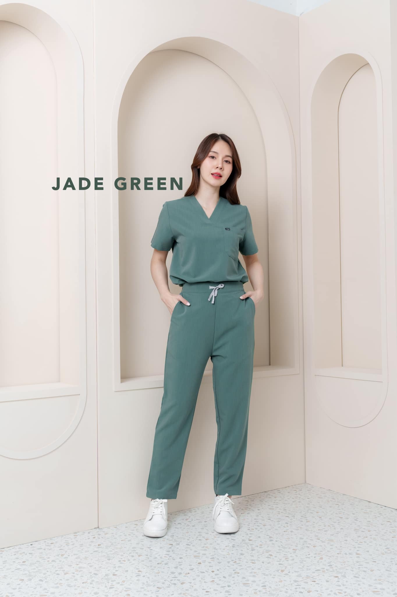 Comed.scrub - FELLOW | JADE GREEN💚 สีนี้จะเป็นแบบมีลายผ้า... | Facebook