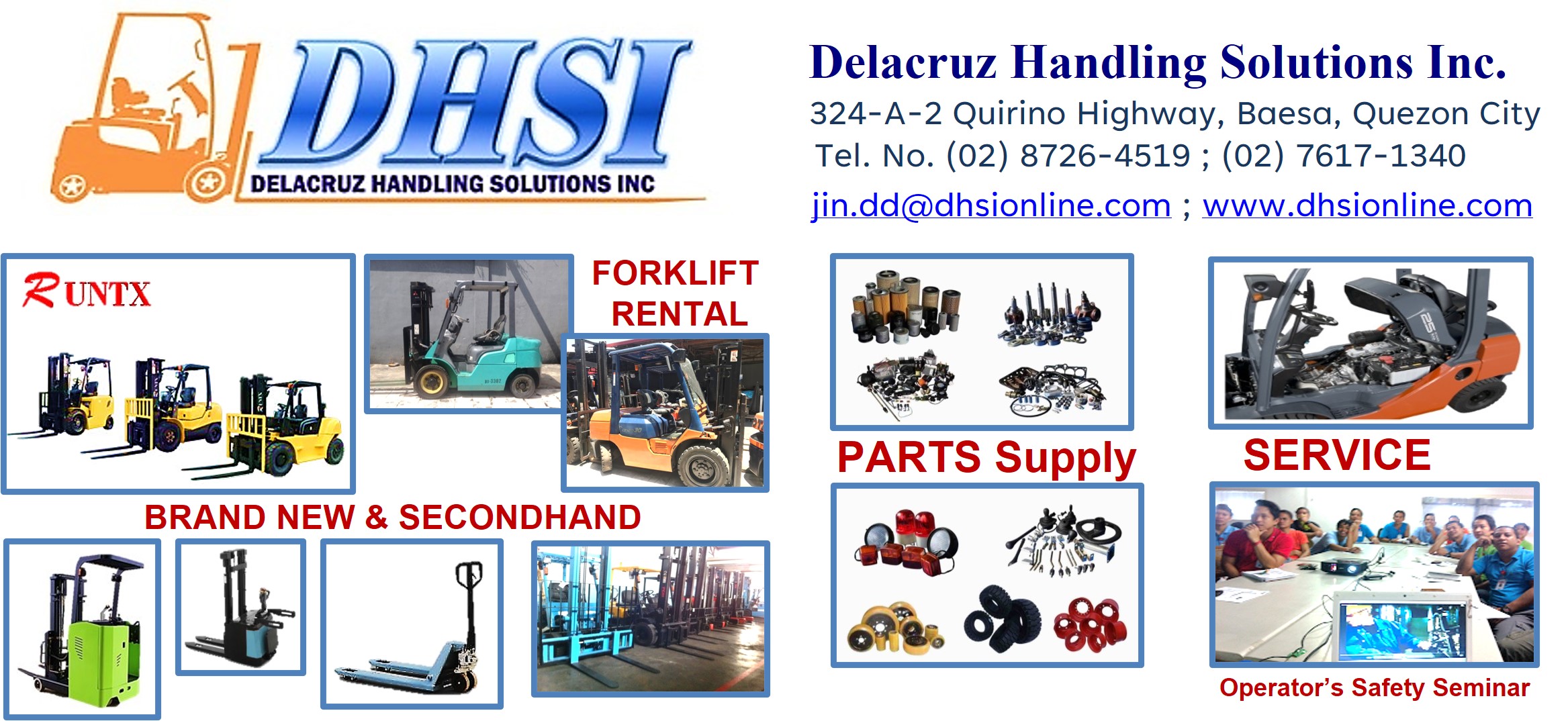 Forklift Rental Parts & Service | Quezon City