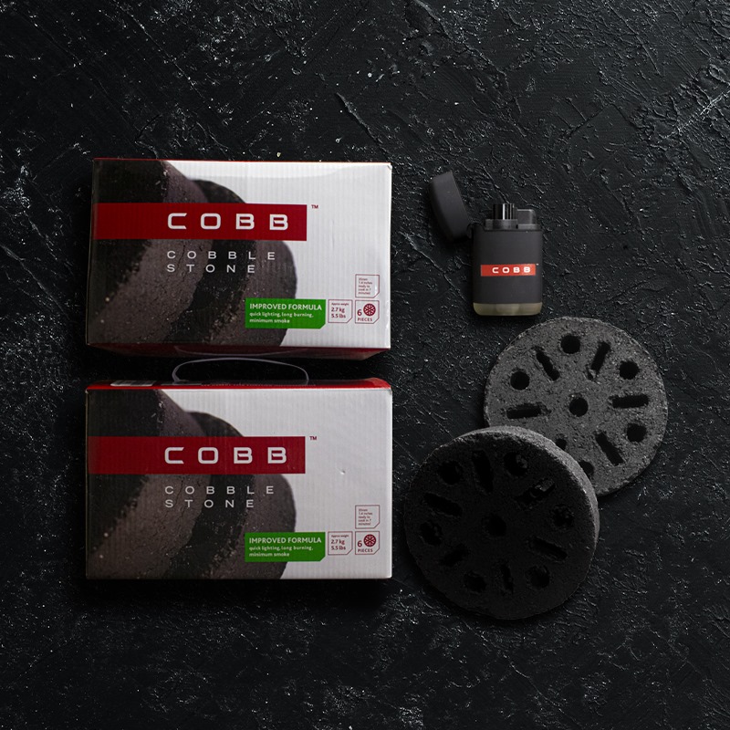 Produktbild von Cobb Grill Premier AIR Deluxe - Spar Set Inkl. 6x Cobble Stones