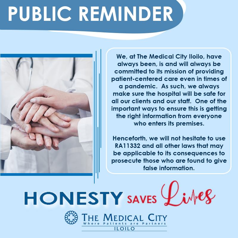 HONESTY SAVES LIVES. Here's an... - The Medical City Iloilo
