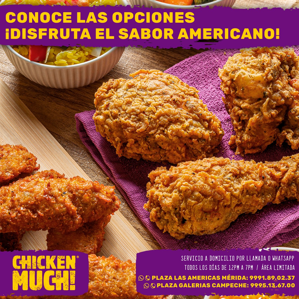 Chicken Much - Llena tu mesa de sabor 🤤 conoce la variedad...