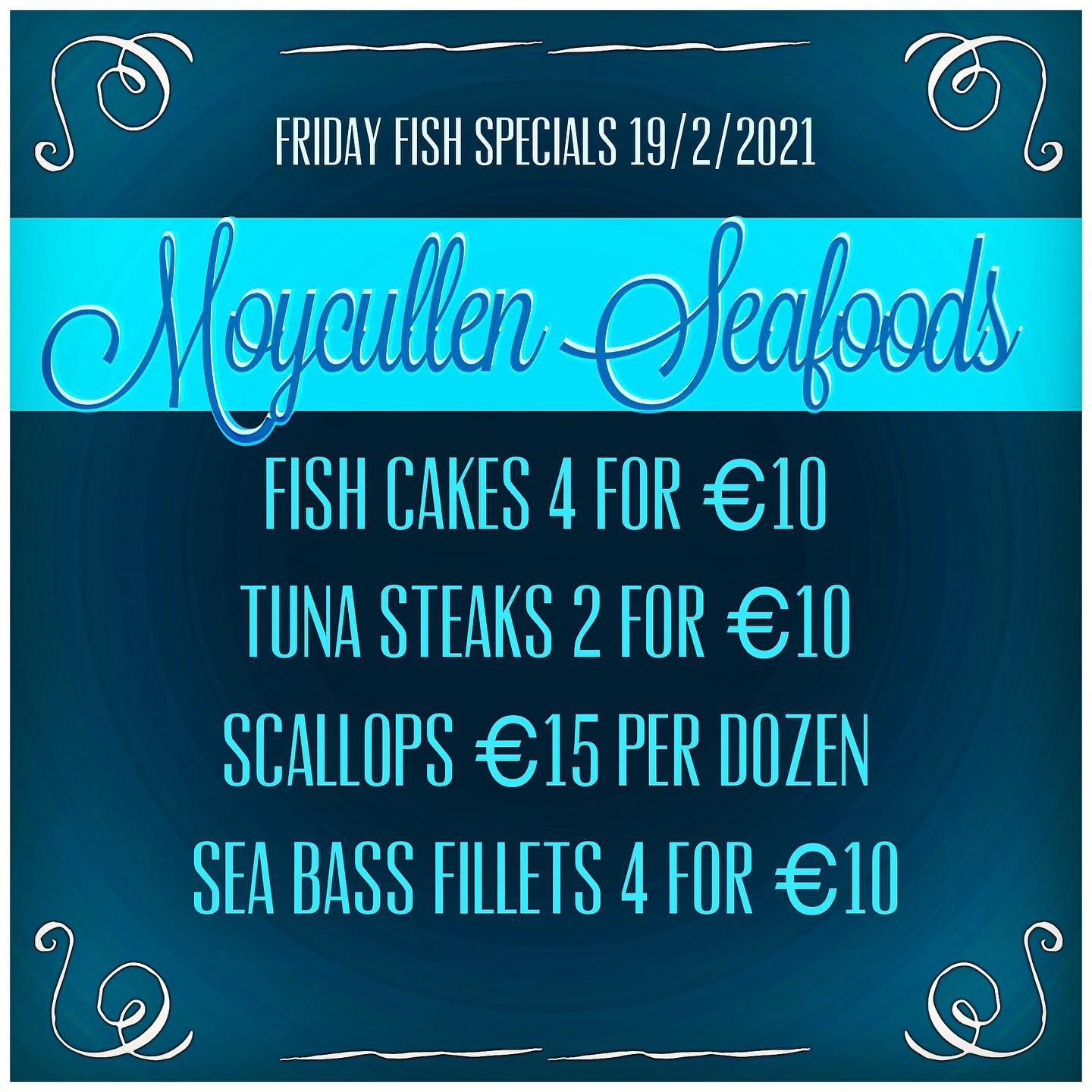 Our Friday Fish Specials are: Fish... - Moycullen Seafoods | Facebook