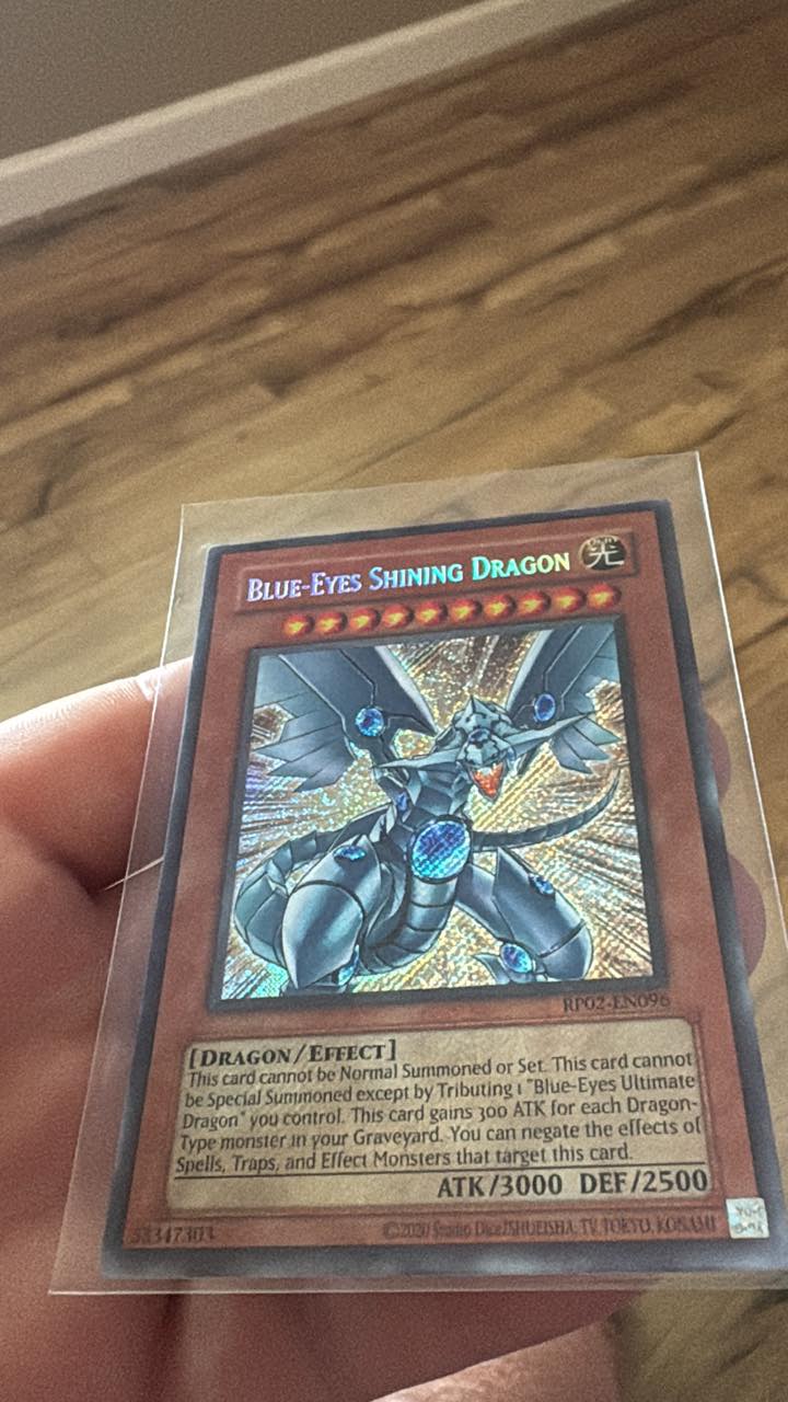 yugioh blue eyes shining dragon card Blue-Eyes Ultra Rare Holofoil Promo A single individual card from the Yu  Blue Eyes Shining Dragon