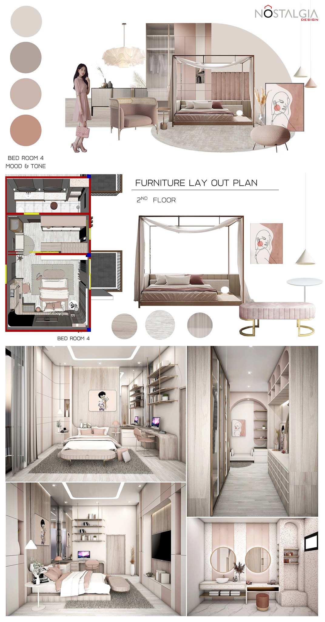 Bedroom interior design by Nostalgia... - Nostalgia design