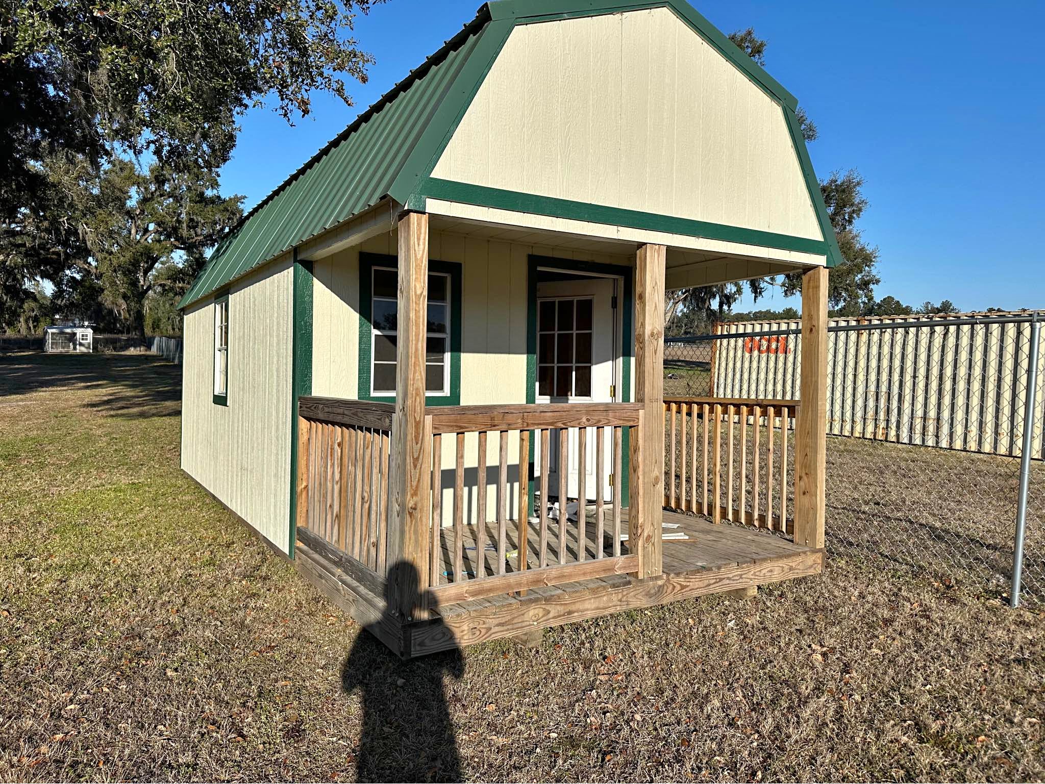Repo 10x24 premier lofted barn cabin shed (rent to own available ...