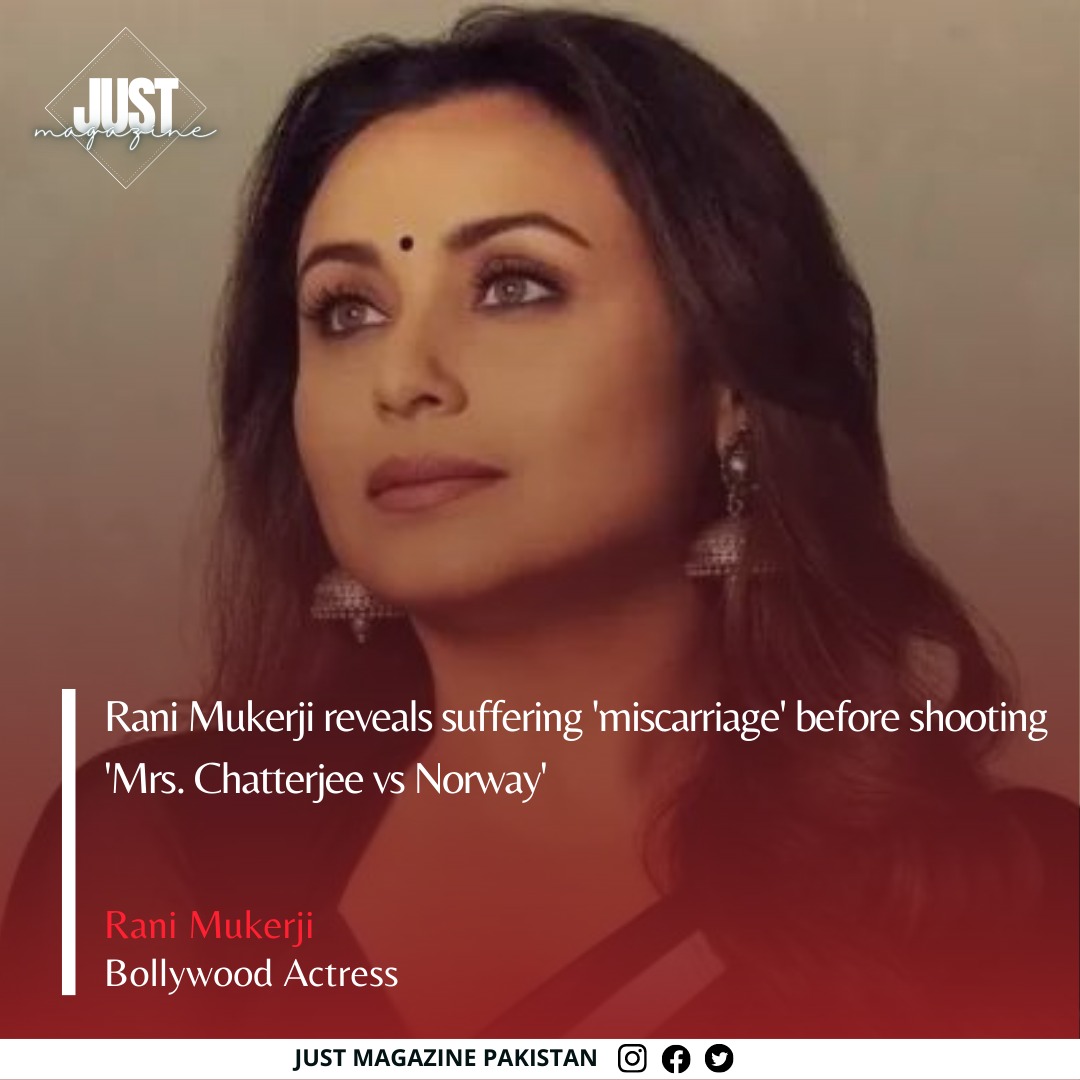 Actress Rani Mukerji reveals... - Just Magazine Pakistan