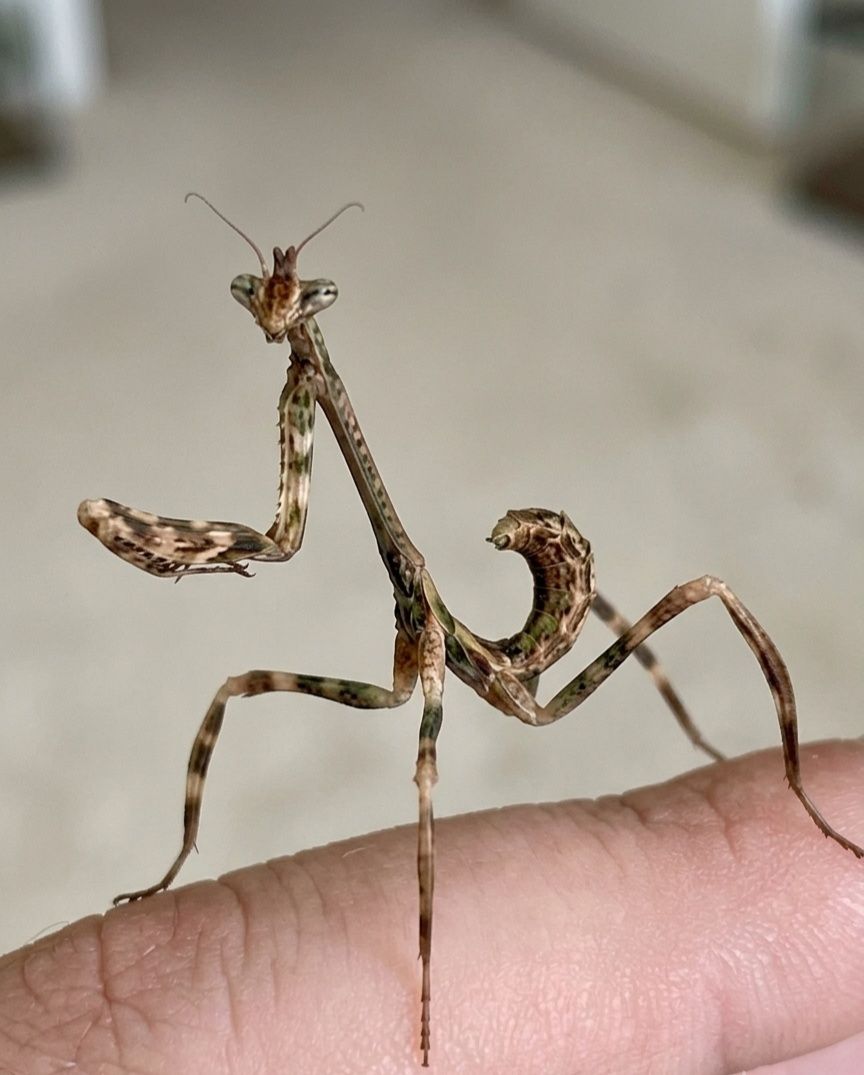 What species of praying mantis thrives in 116° Arizona heat?
