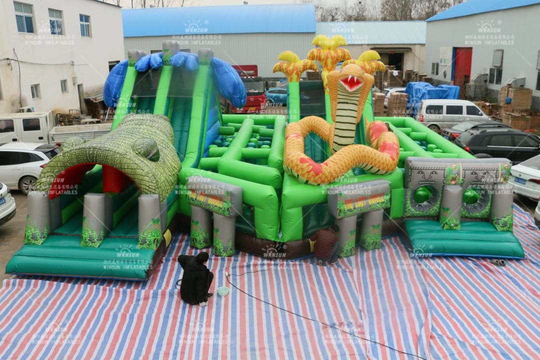 Jumping castles - The Lost Jungle inflatable obstacle... | Facebook