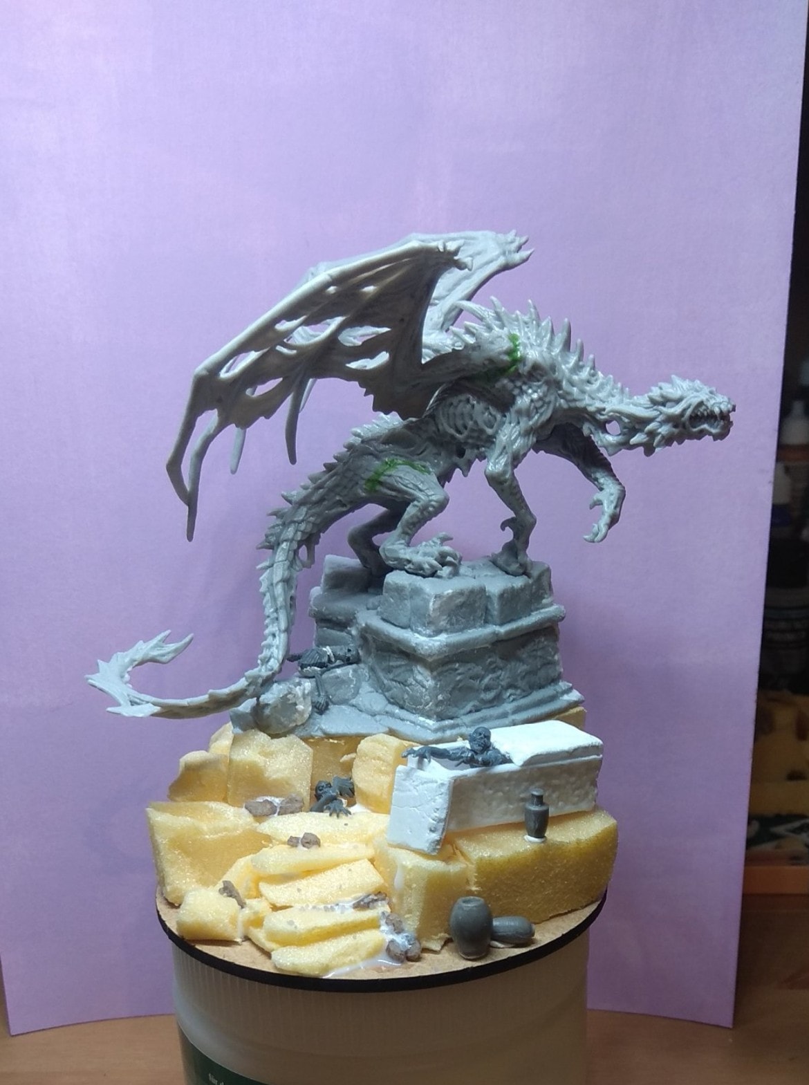Wip of the creature caster zombie dragon.