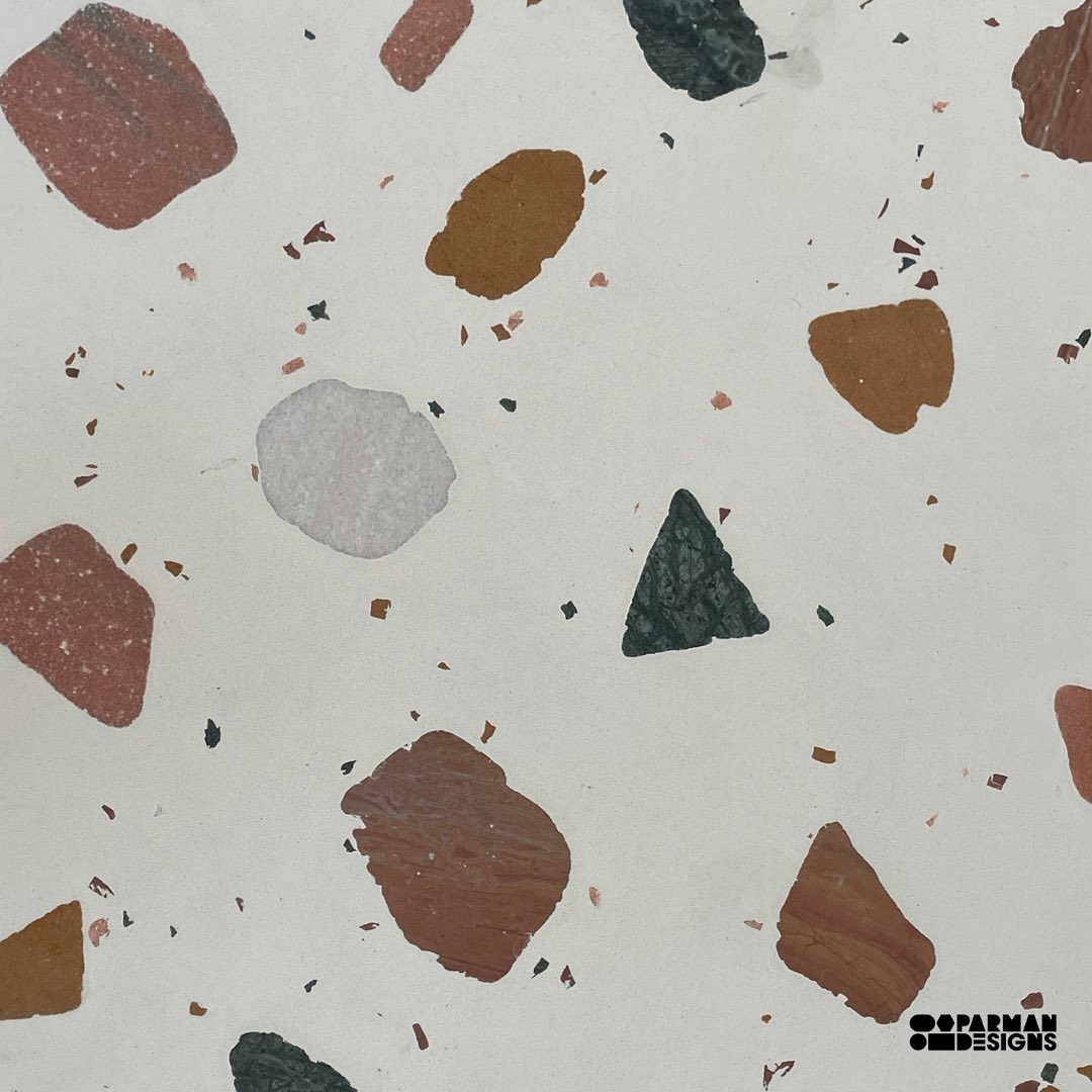 Parman - Our very own venetian terrazzo in tumbled stone look.. 🤟🏻🙌😊 ...