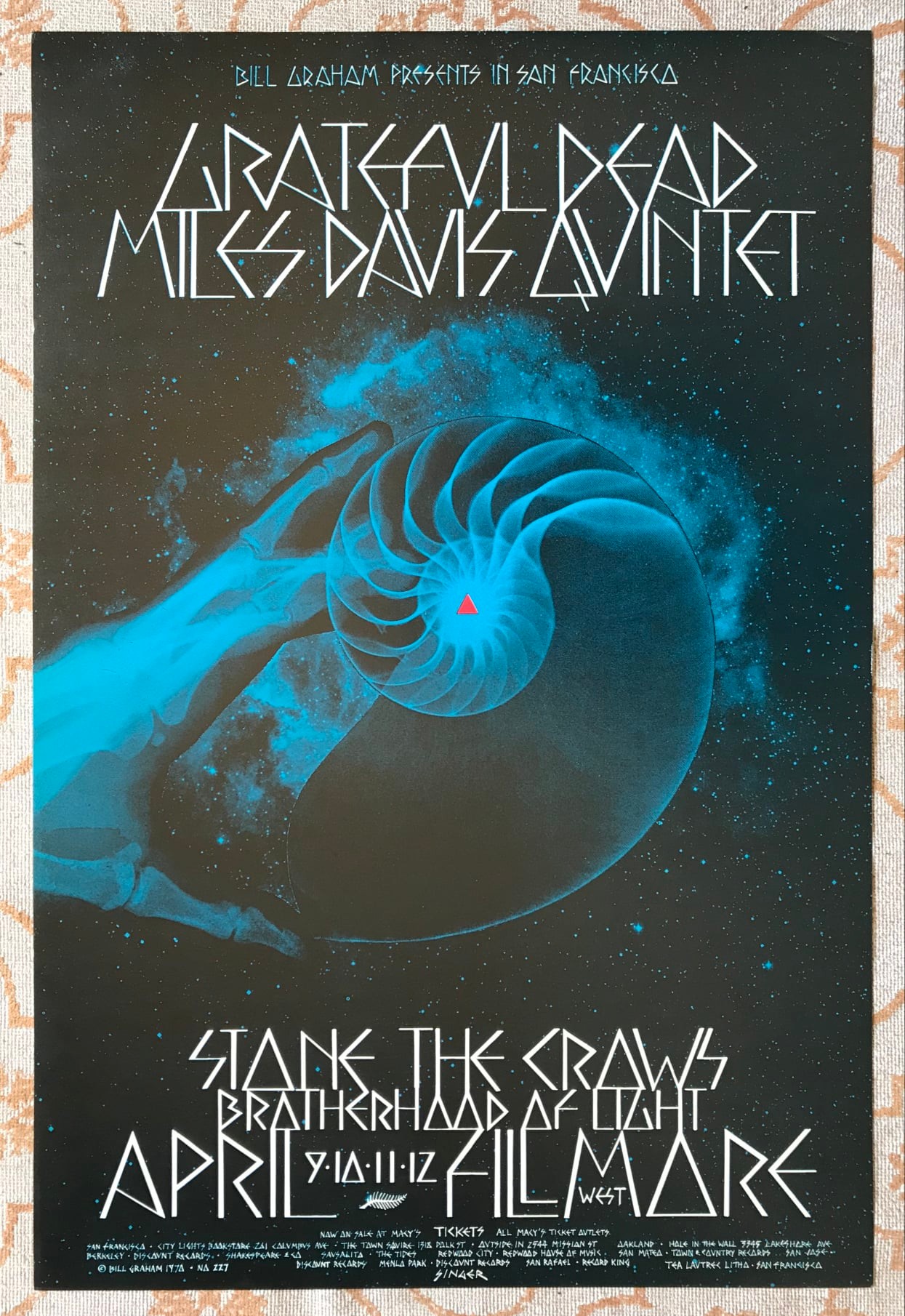 Finally got this framed and hung. Original Bill Graham