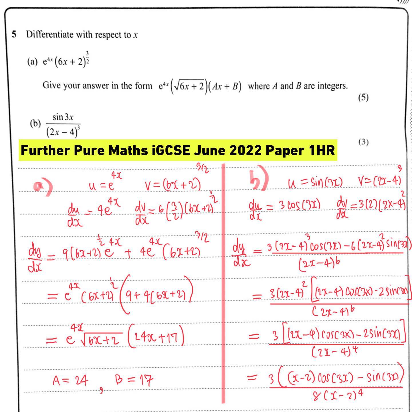 เอาดีๆ Fpm iGCSE บางครั้งยากกว่า P3... - Alevel_IB_AP_MATH