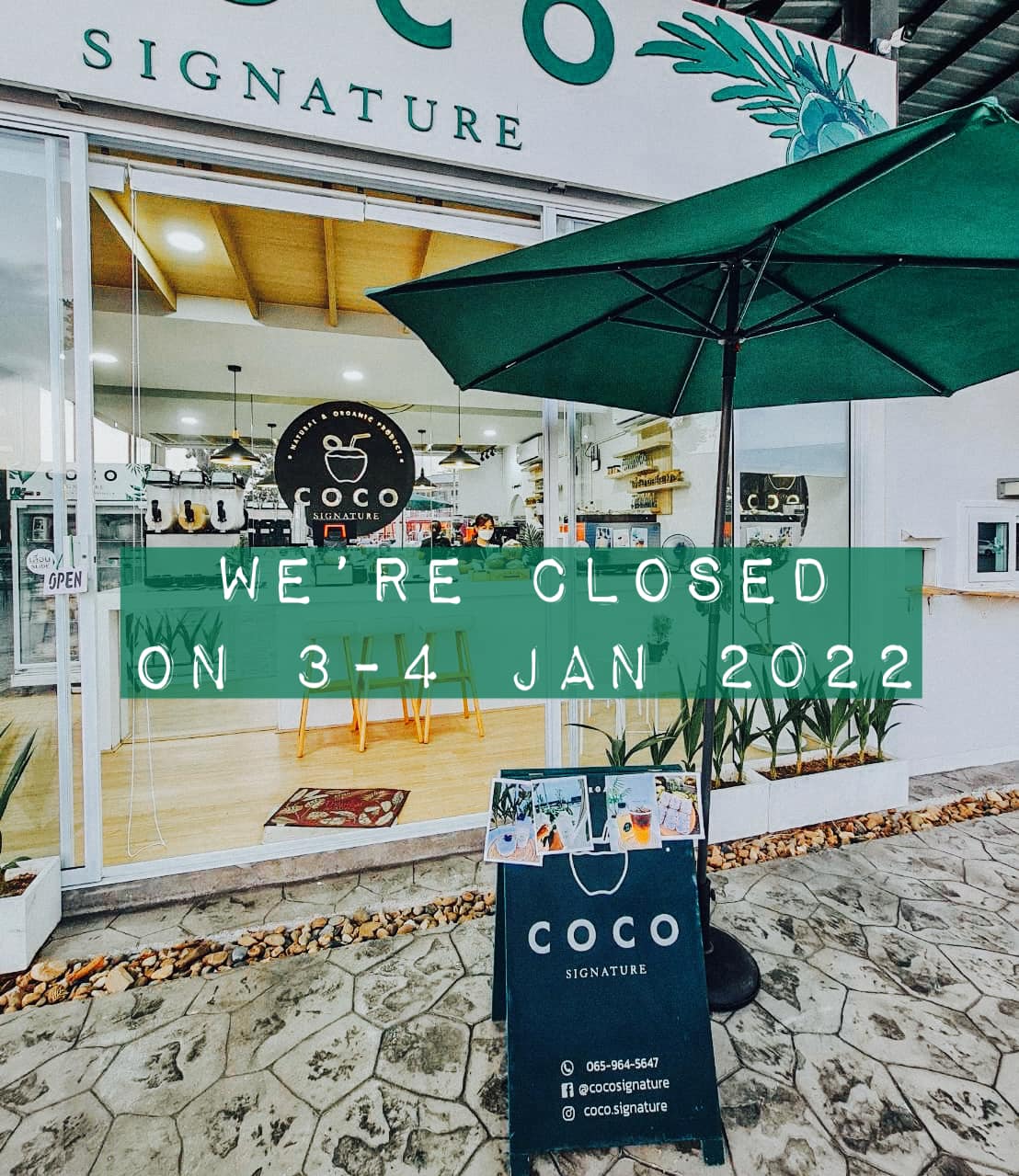 แจ้งร้านหยุด 2... - COCO Signature - มะพร้าวน้ำหอมเพื่อสุขภาพ | Facebook