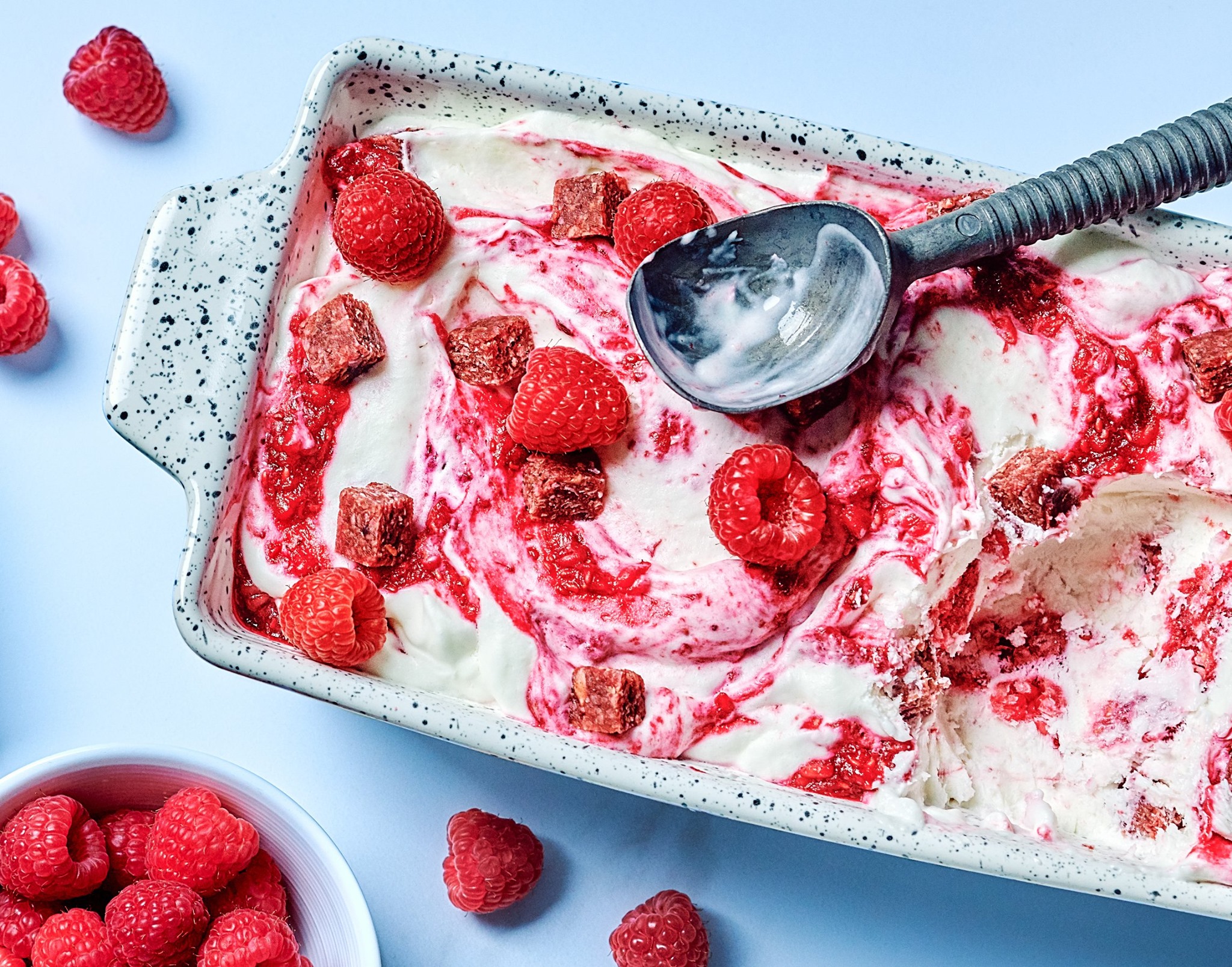 Go Pure - This recipe for a Frozen yogurt and raspberry... | Facebook