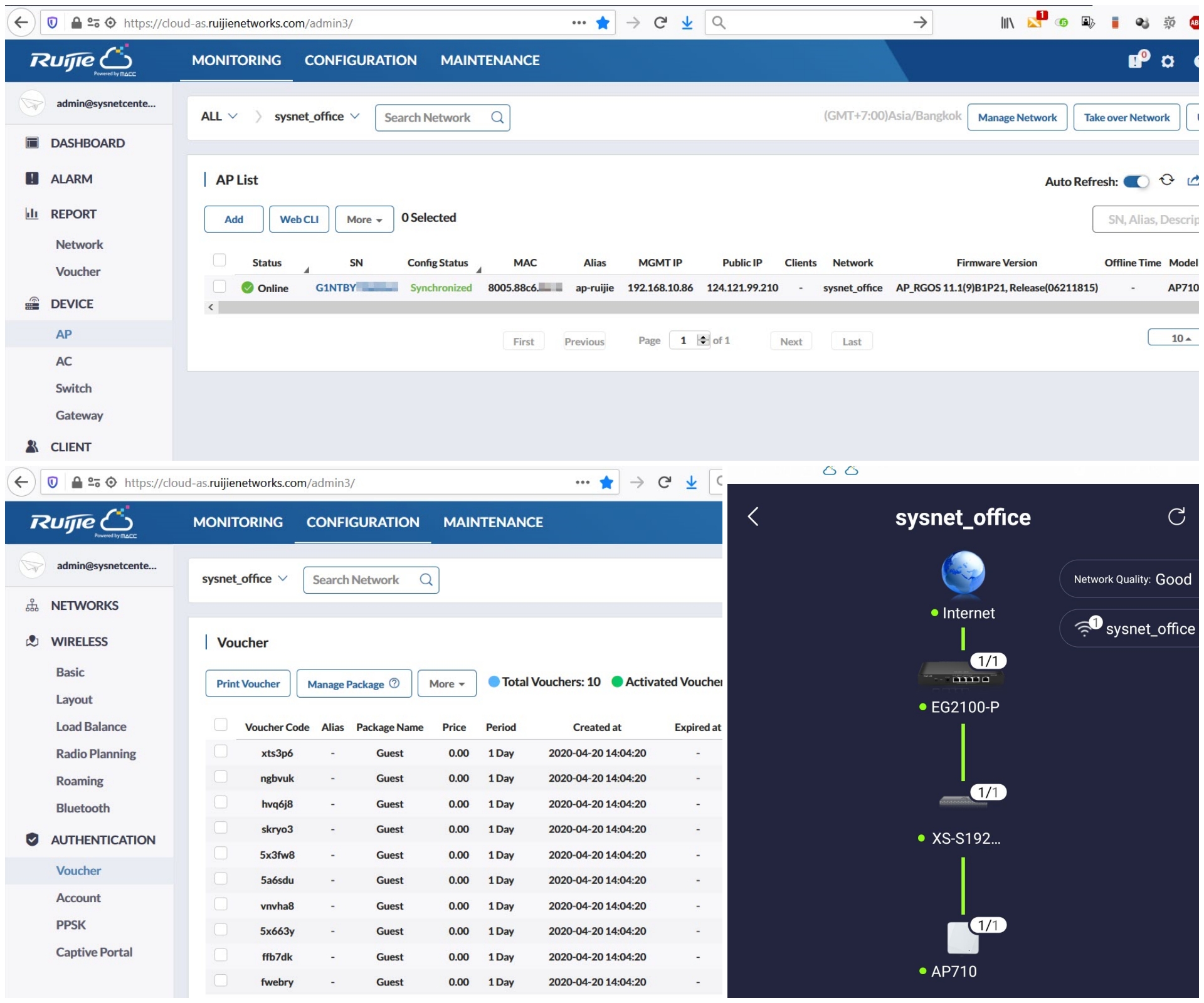 Sysnet Center - 🆕Ruijie Cloud Controller Managed และ... | Facebook