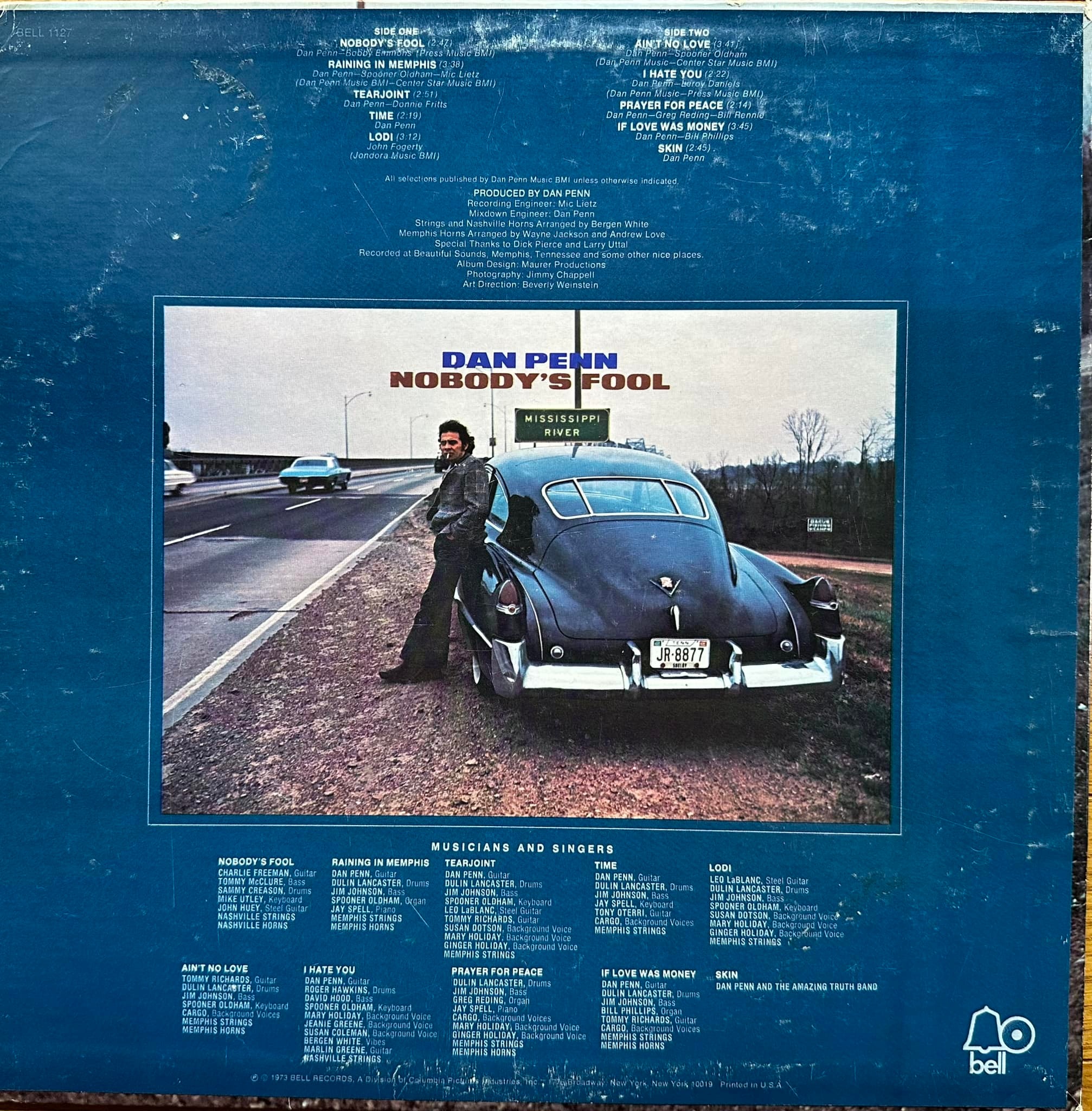 Dan Penn ‎– Nobody's Fool (1973) on Bell Records. This is mostly