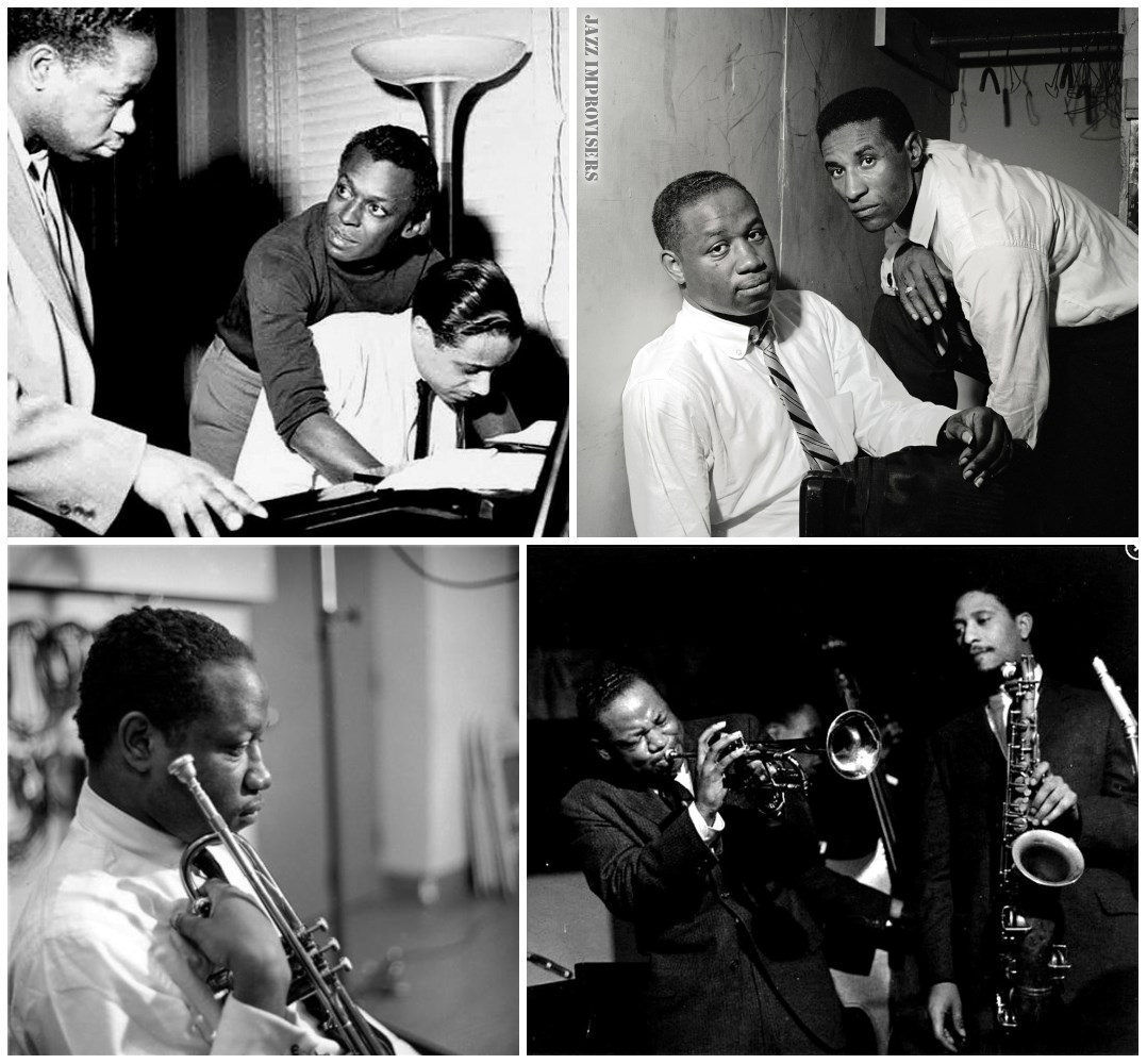 Clifford Brown, Horace Silver and Miles Davis at the Van Gelder