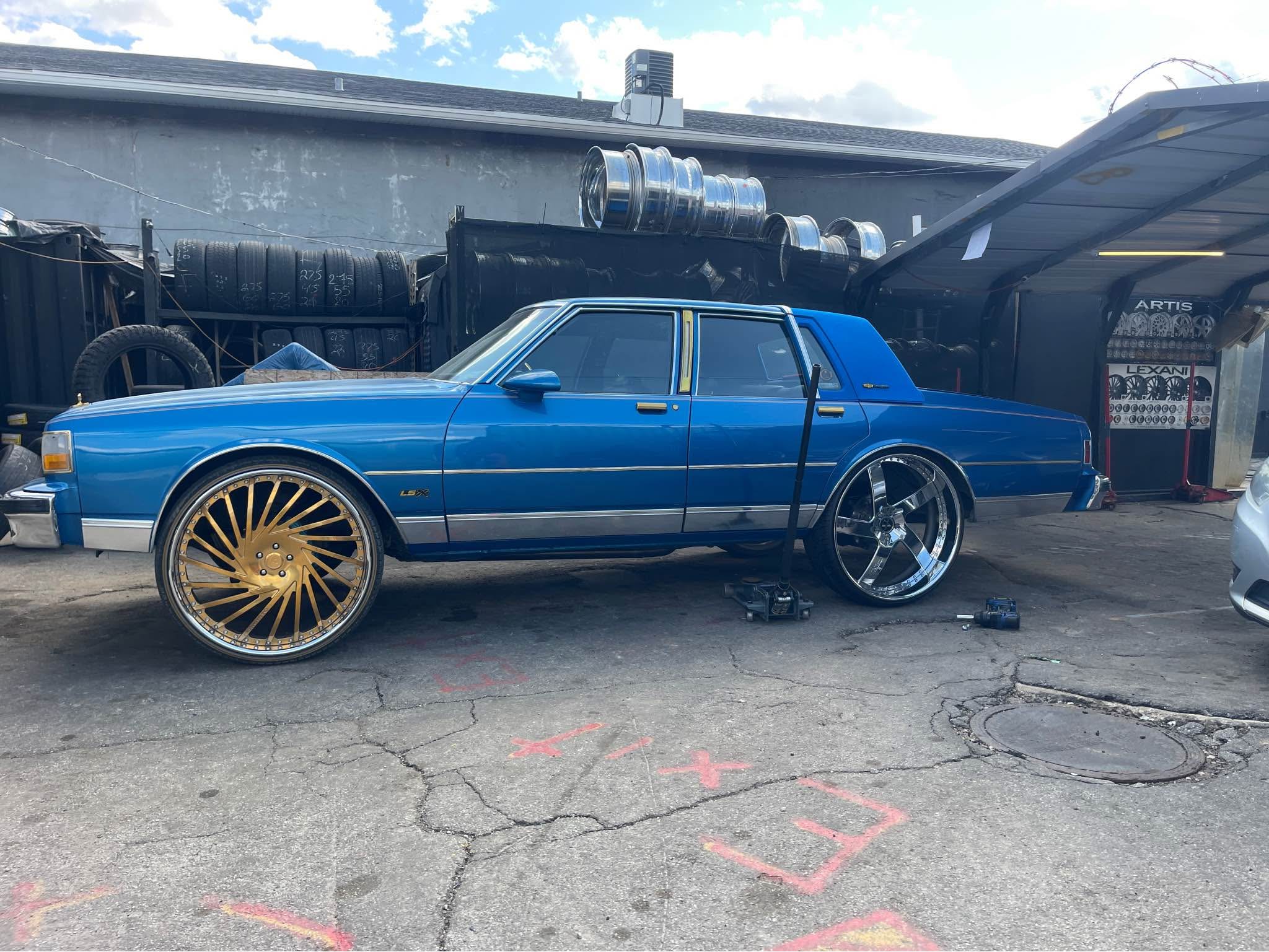 28” rims wheels tires box Chevy GOLD WHEELS regal cutlass $6500 - Car ...