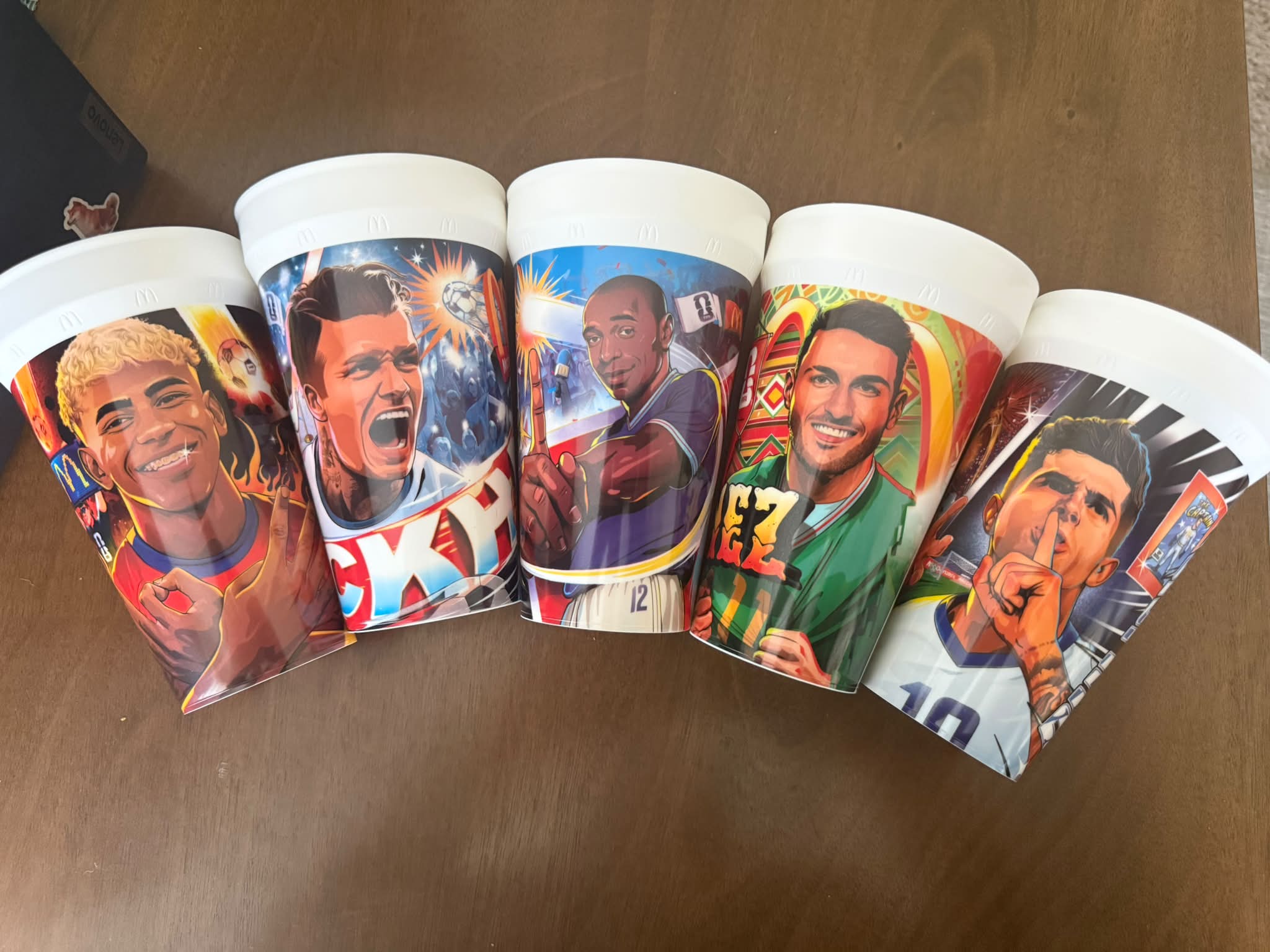 McDonald's FIFA World Cup collector cups featuring Christian