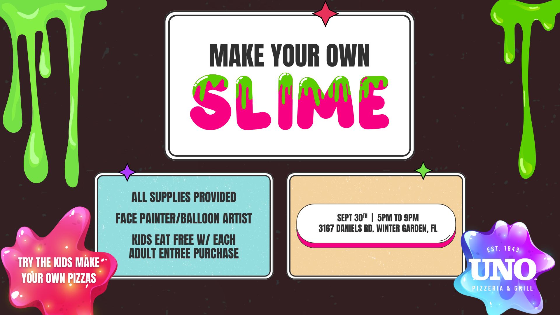 Kids Make Your Own Slime Night
