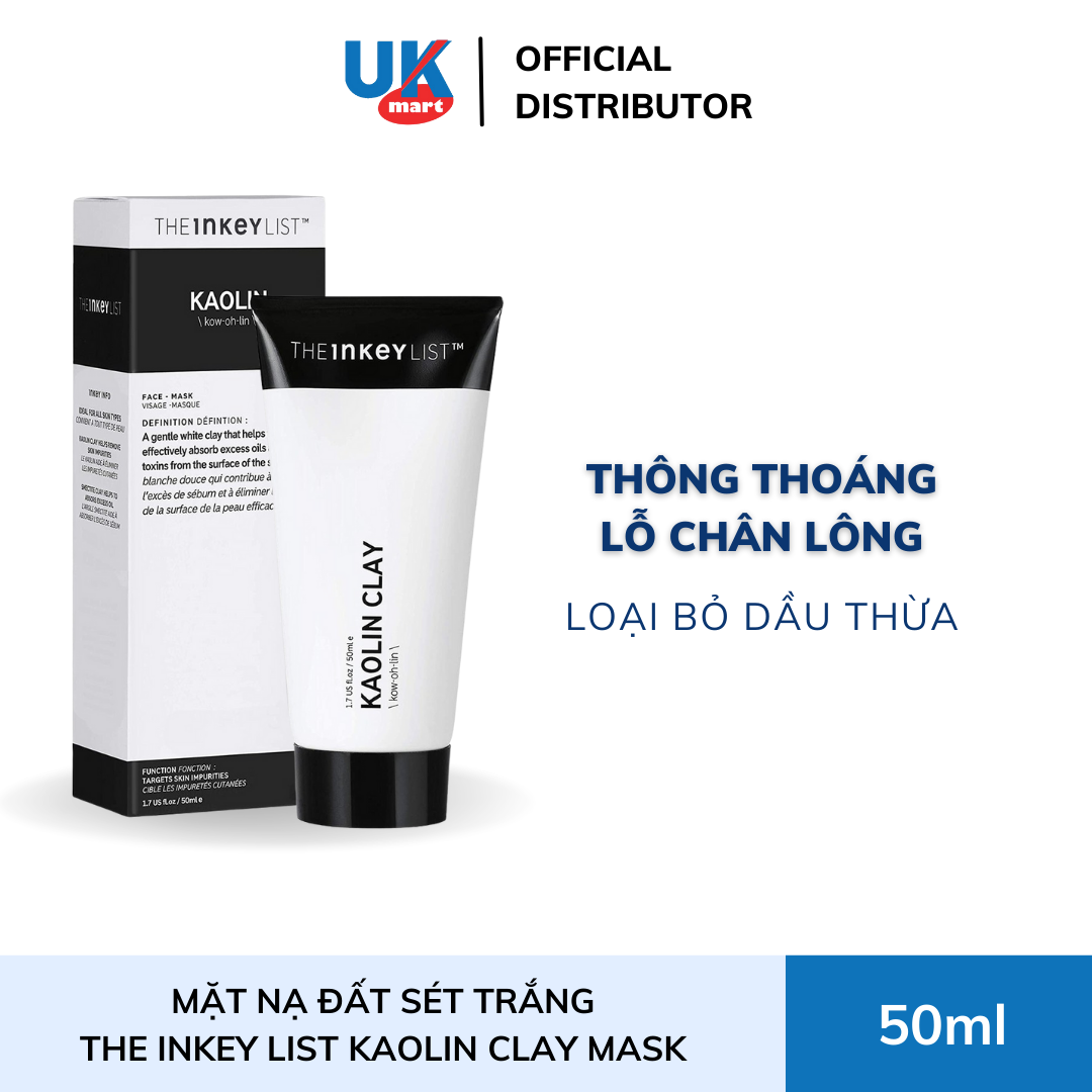 UKmart - #MẶT_NẠ_ĐẤT_SÉT_TRẮNG THE INKEY LIST KAOLIN MASK 50ML HỖ TRỢ ...
