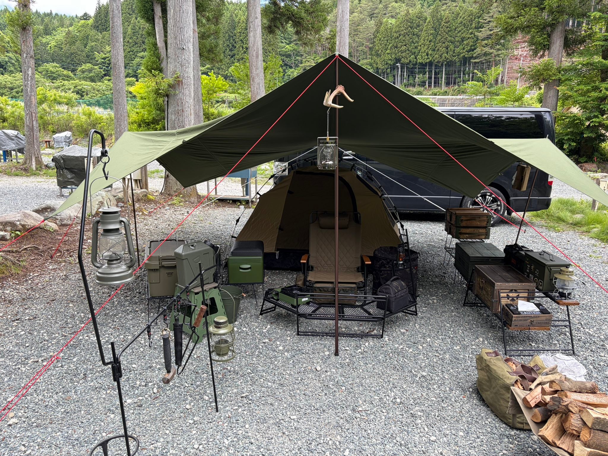山光荘オートキャンプ場でソロキャン⛺️