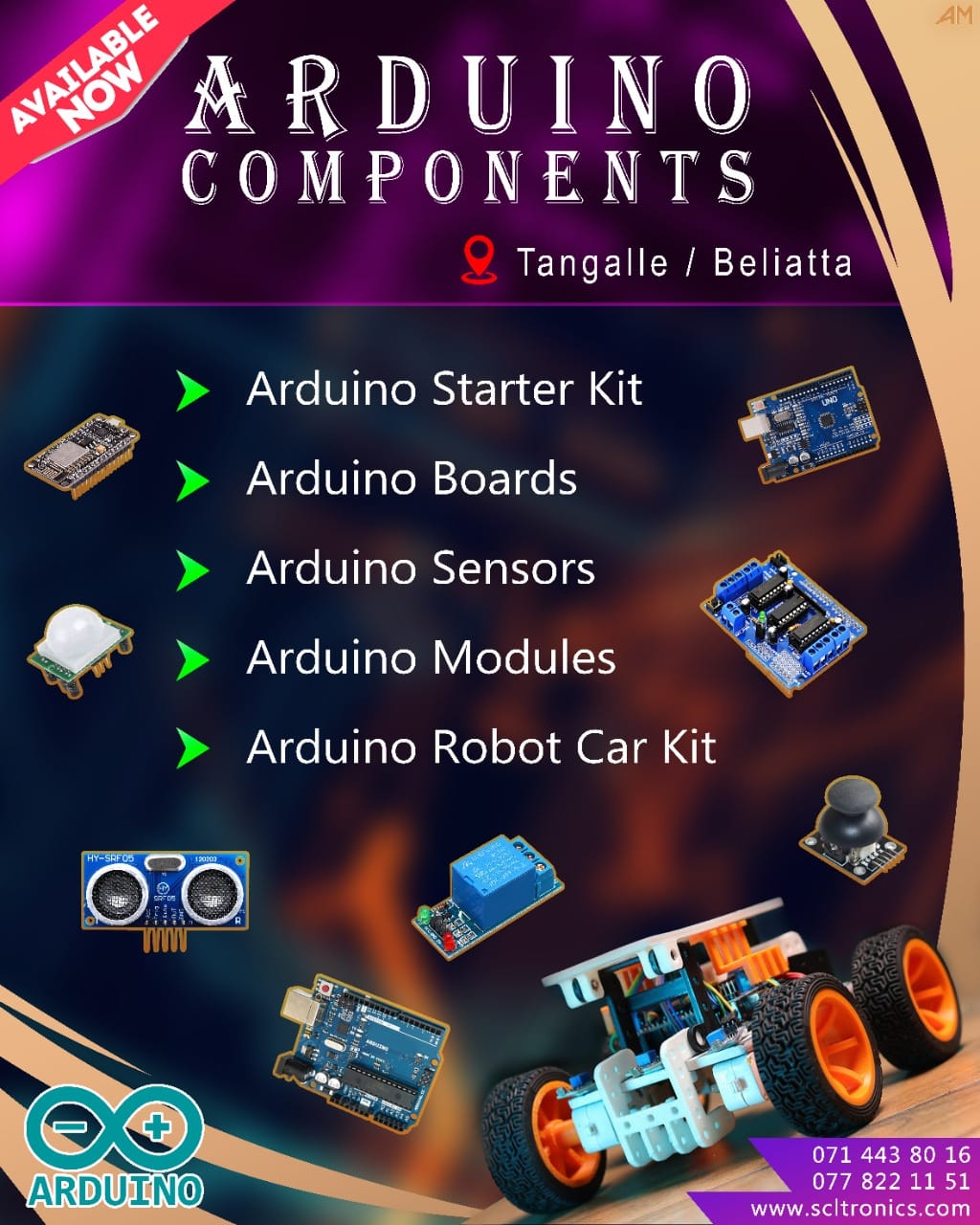 SCL - Rs.150 only for Islandwide Delivery.😍 ARDUINO components are ...
