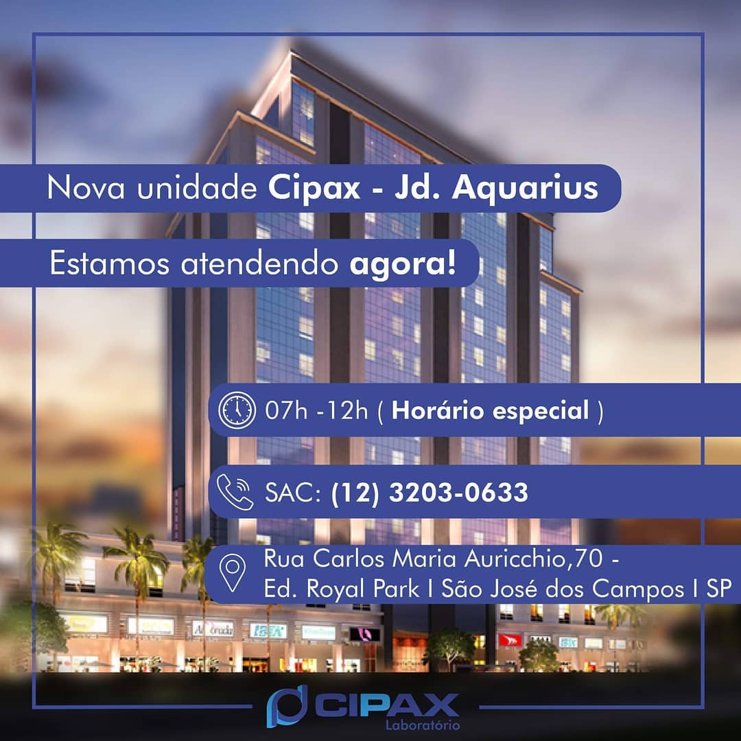 Cipax - Anunciamos a chegada de uma nova unidade Cipax de análises ...