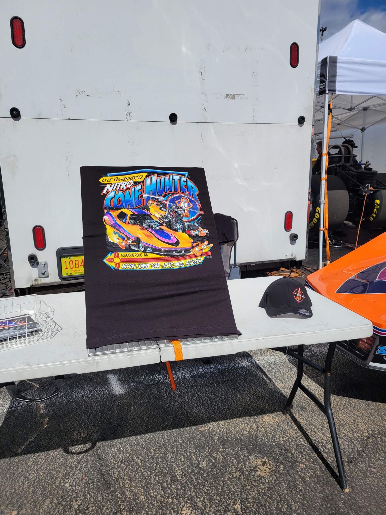 Cone Hunter merch is set up at the... - Cone Hunter Racing | Facebook