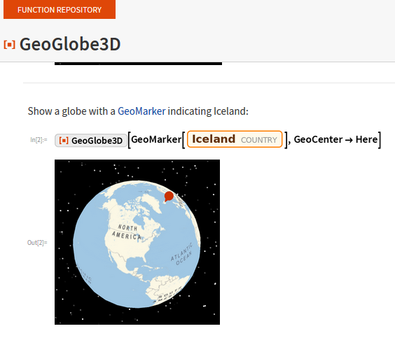 Wolfram Taiwan - Wolfram Function Repository 功能 GeoGlobe3D 整合多項地理相關函數 ...