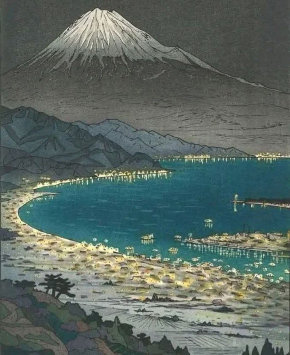 Mt. Fuji night view by Okada Koichi