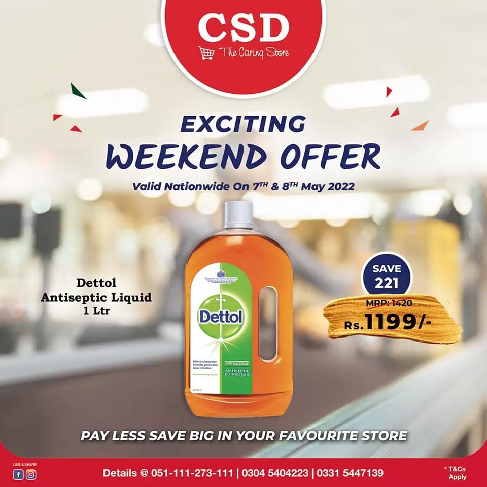 CSD Pakistan - CSD Weekend #Offers On Markets Top Brands...
