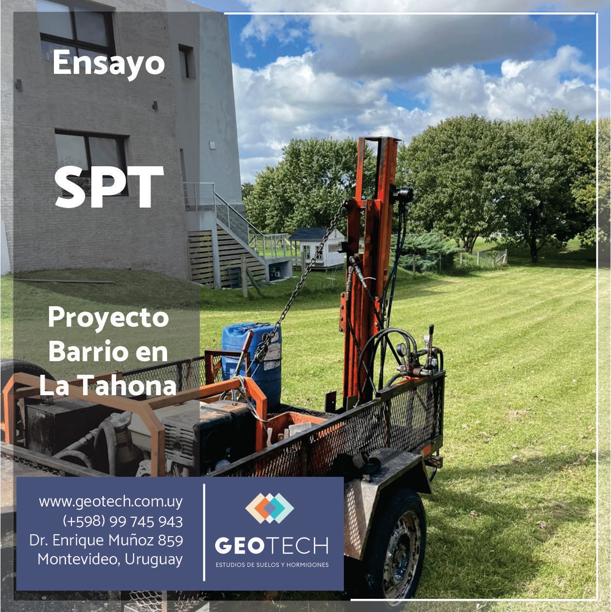 GeoTech - Ventajas del SPT Una ventaja adicional es que al...